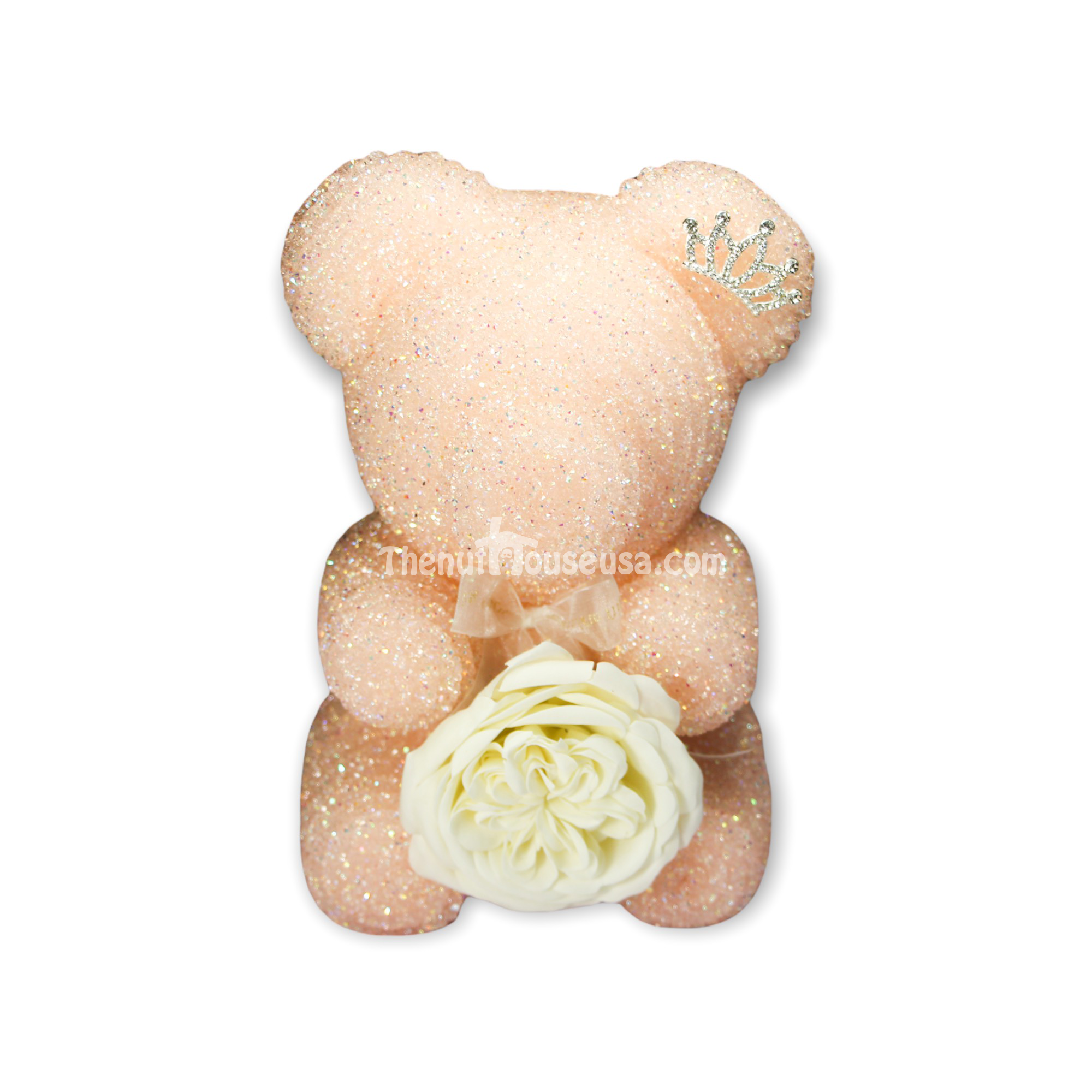 Adorable Teddy Bear Figurines - Cute Collectible Plush Animal Decor for Nursery, Gift & Home Display