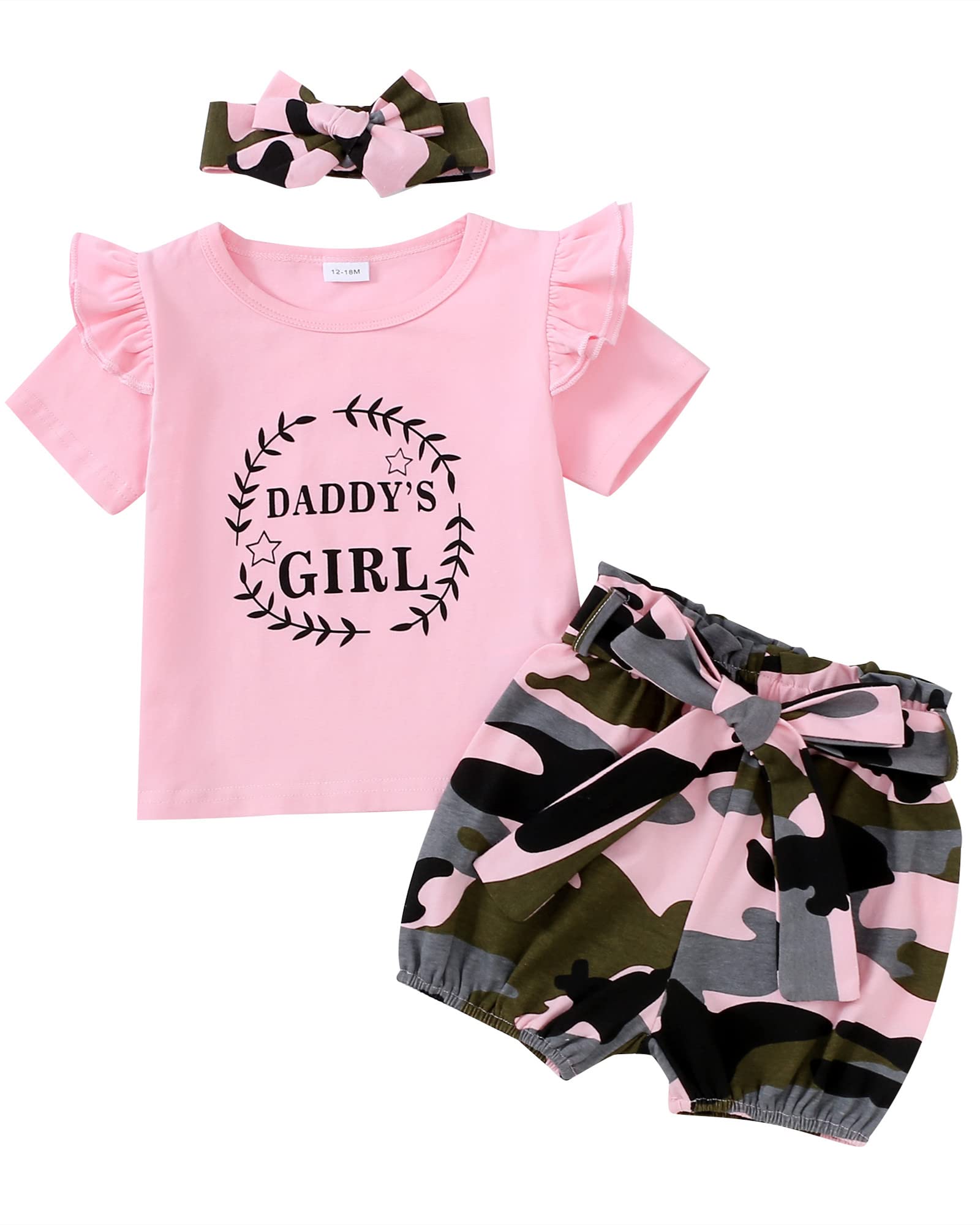 Adorable Mikrdoo Baby Girl Clothes Set - Cute Toddler Summer Outfits with Ripped Denim Shorts & Tops | Perfect for Playdates, Beach Trips & Family Photos