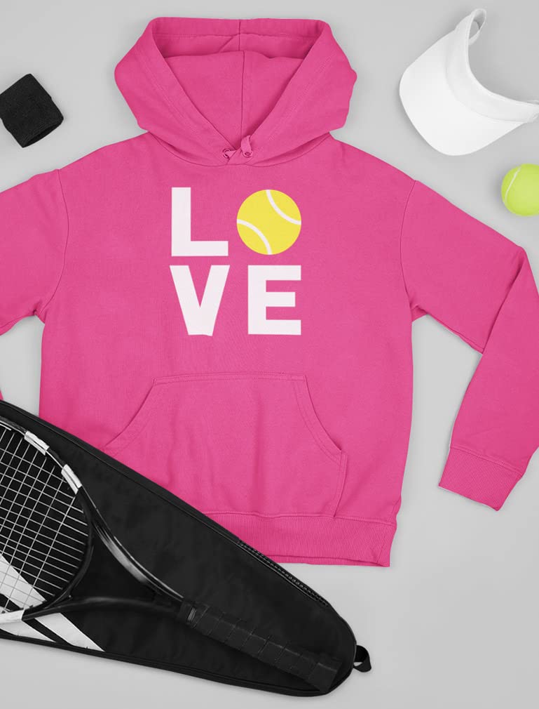 Women's Tennis Sweatshirt Hoodie - Cute & Comfortable Pullover for Teen Girls, Coaches & Players - Perfect Gift for Tennis Lovers & Fans (Great for Training, Matches & Casual Wear)