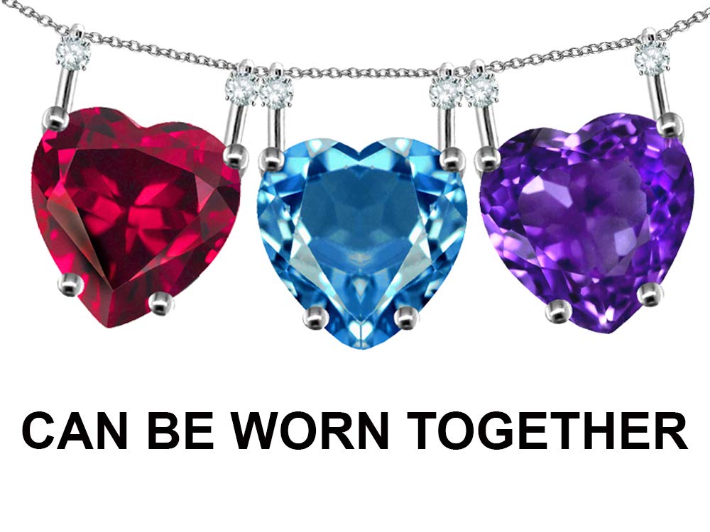 10K Gold Heart Pendant for Women - 8mm Stackable Mother's Day Gift - Perfect for Layering Necklaces & Special Occasions