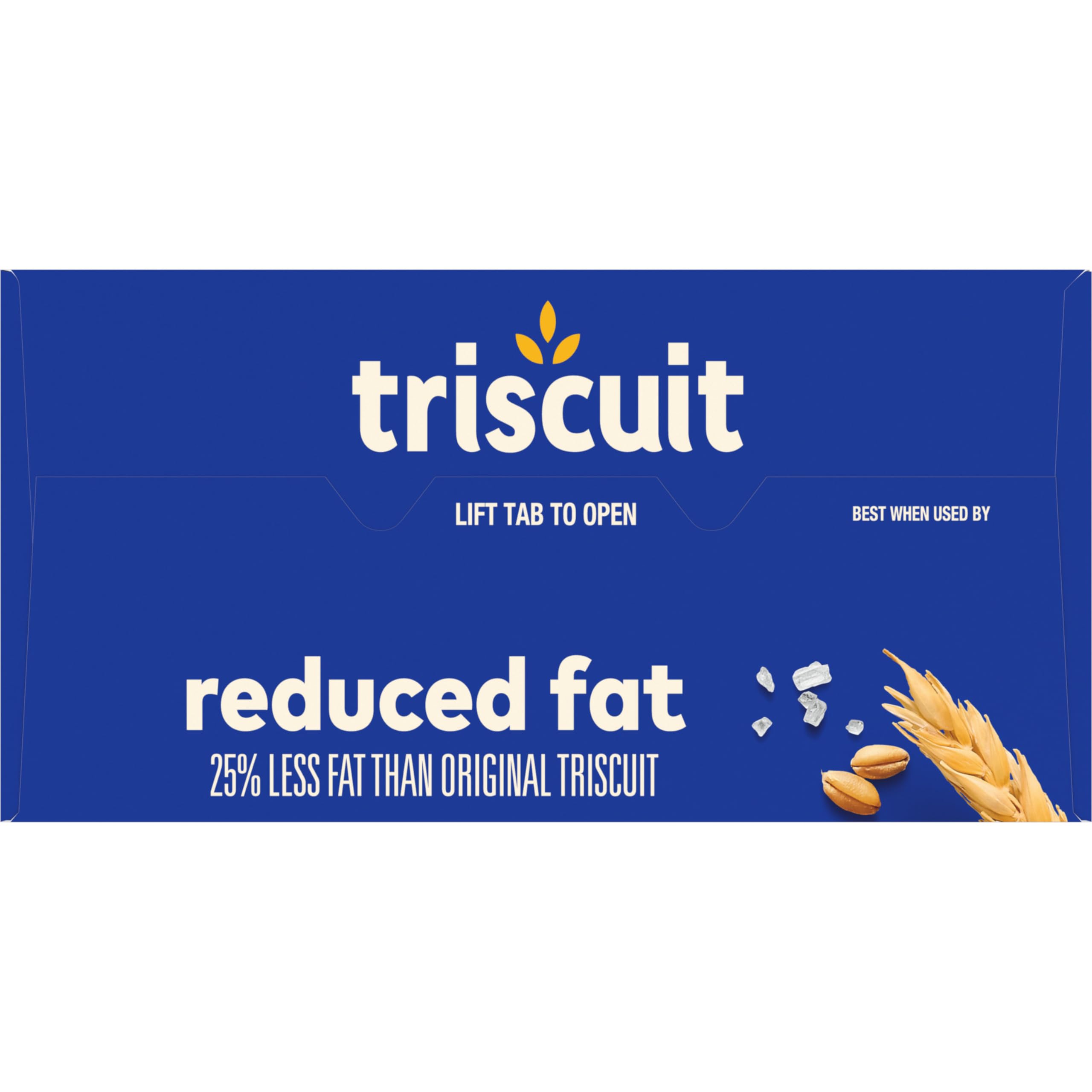 Triscuit Reduced Fat Whole Grain Wheat Crackers - Vegan, Gluten-Free Healthy Snacks for Lunch, Office & On-The-Go - Bulk Pack of 6 (7.5 oz Boxes) - Perfect for Parties, School & Work Snacking