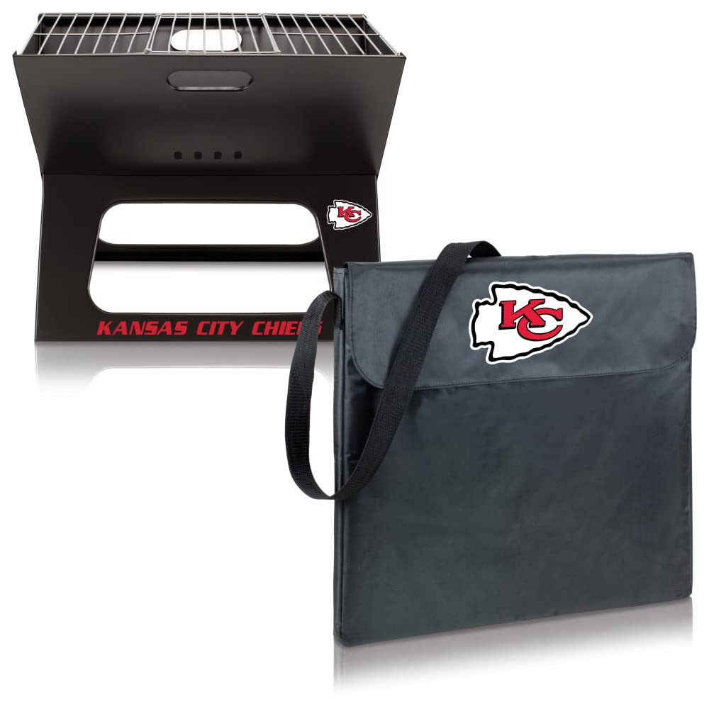Portable NFL X-Grill Charcoal BBQ for Camping, Tailgating & Outdoor Cooking - Perfect for Backyard, Picnics & Game Day Parties