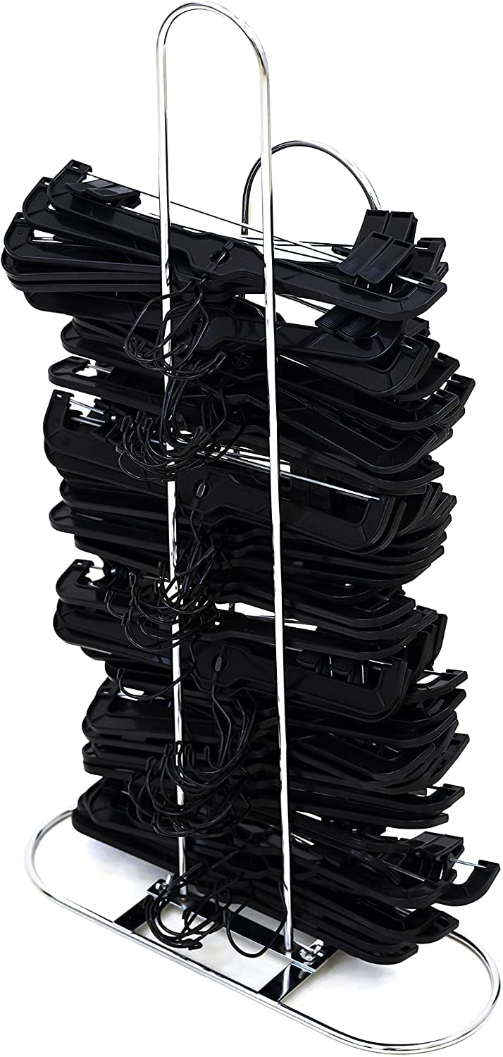 Victory Display Chrome Plated Metal Hanger Stacker - Space Saving Hanger Organizer for Closet - Holds 50-70 Hangers - Perfect for Apartments, Dorm Rooms & Laundry Areas - Durable Clothes Rack Stand & Storage Solution (10 Pack) - Ideal for Small Spaces & Wardrobe Organization
