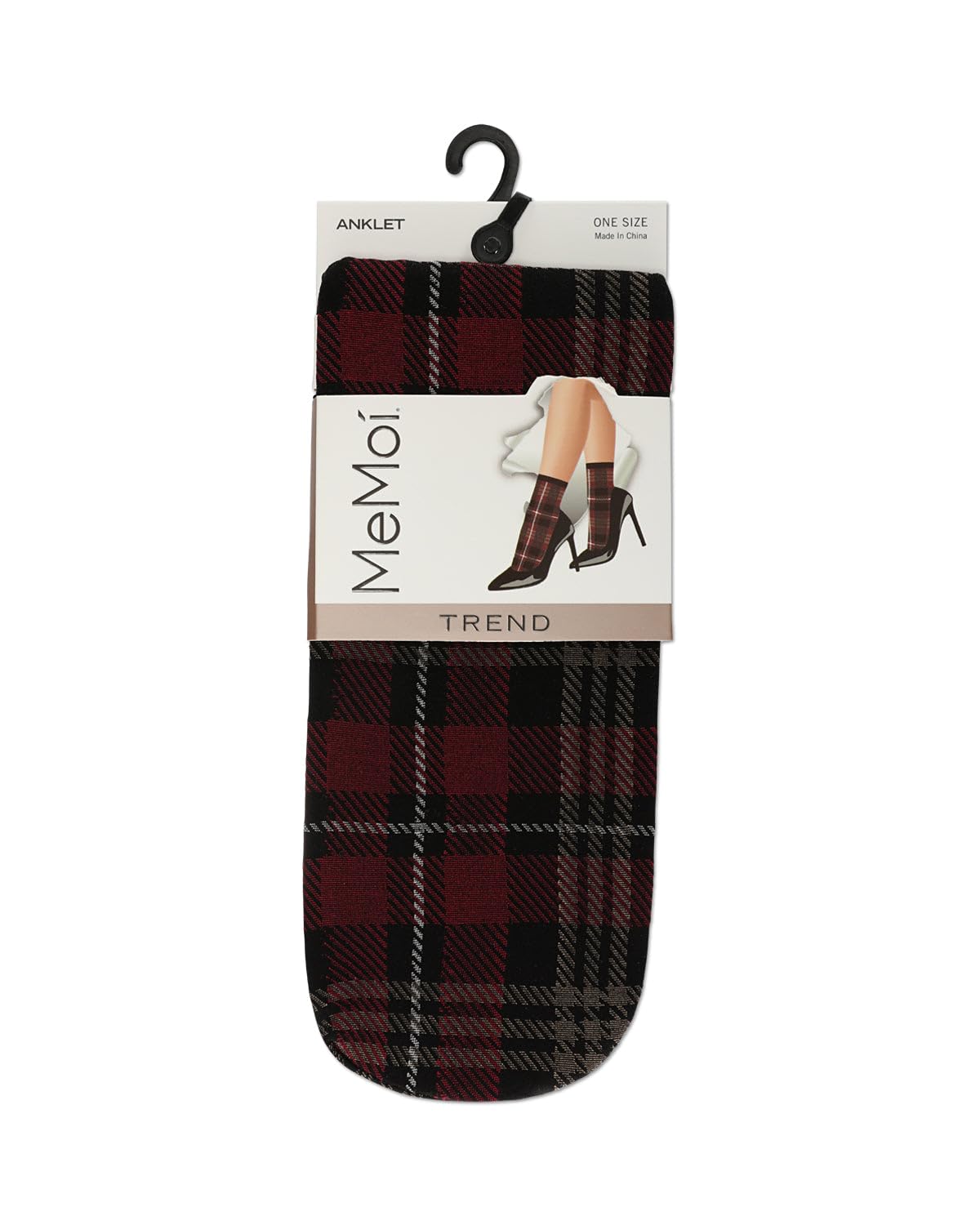 MeMoi Women's Stretchy Plaid Ankle Socks - Comfortable & Breathable for Everyday Wear, Workouts, and Casual Outfits
