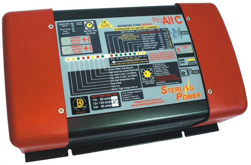 Sterling Power 12V 130A Alternator to Battery Charger for Marine, RV, & Off-Grid Power Systems - AB12130 | High-Efficiency Battery Charging Solution for Boats, Campers & Solar Setups