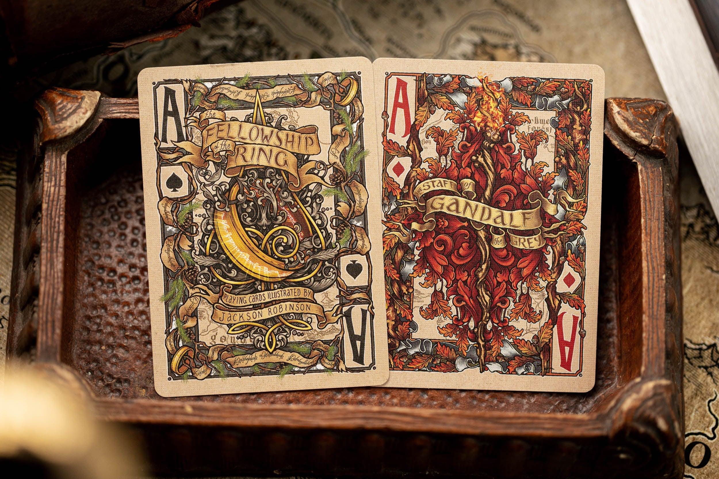 The Fellowship of the Ring Playing Cards - Official LOTR Lord of the Rings Collectible Card Game - Perfect for Movie Nights, Game Nights & Tolkien Fan Gifts