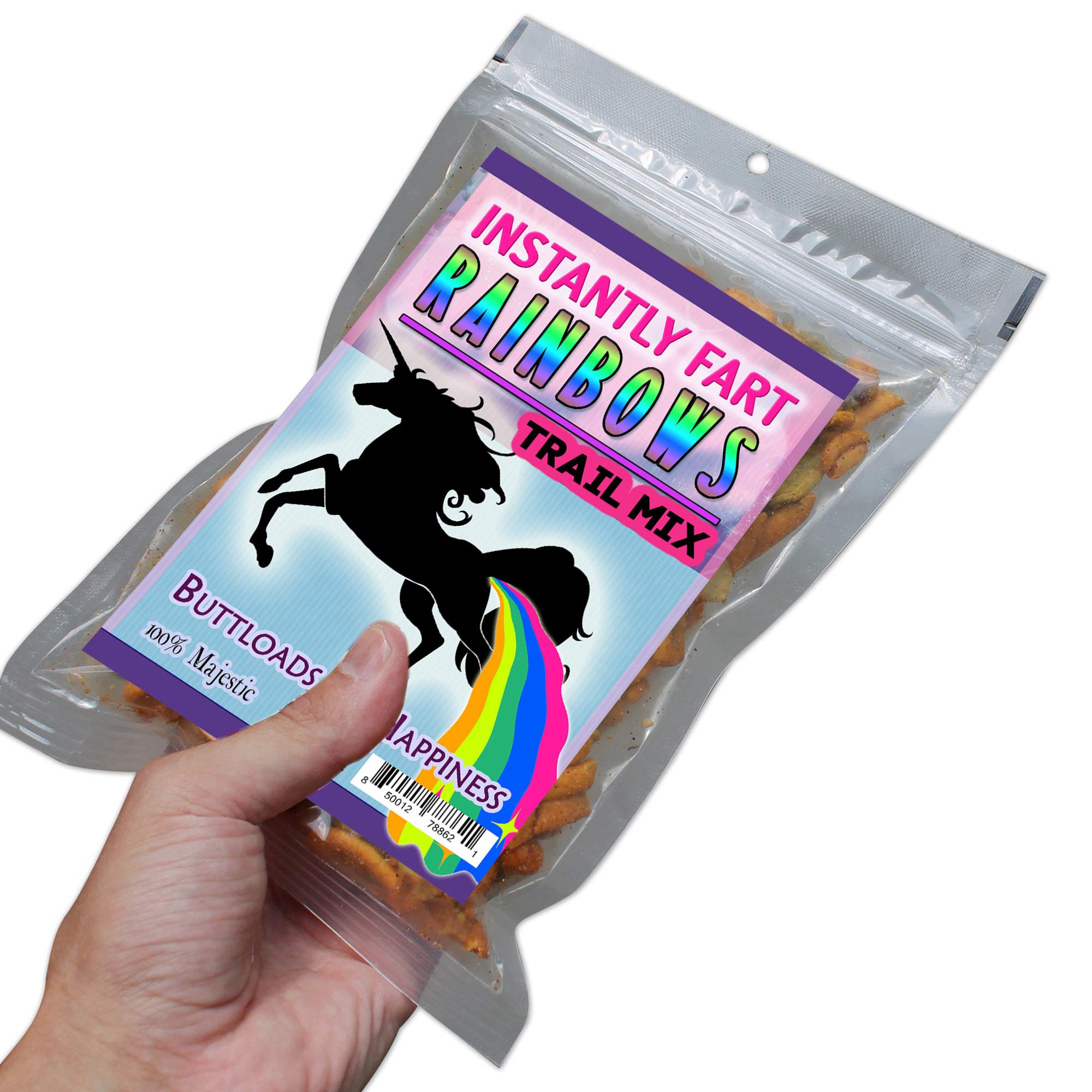 Instantly Fart Rainbows Trail Mix - Funny Unicorn Snack Gift for Kids & Adults | All-Natural American-Made Candy | Perfect for Birthday Parties, Prank Gifts & Office Treats