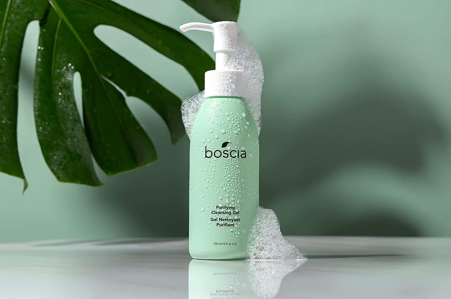 Boscia Purifying Cleansing Gel - Vegan, Cruelty-Free, Natural Face Wash for Deep Cleansing | Daily Cleanse for Oily, Acne-Prone & Sensitive Skin | 5 fl oz | Perfect for Morning & Night Skincare Routine