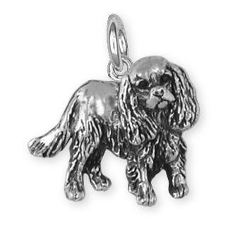 Handmade Sterling Silver Cavalier King Charles Spaniel Charm Jewelry - KC17-C Dog Pendant Necklace for Pet Lovers | Perfect Gift for Dog Owners, Birthday & Anniversary