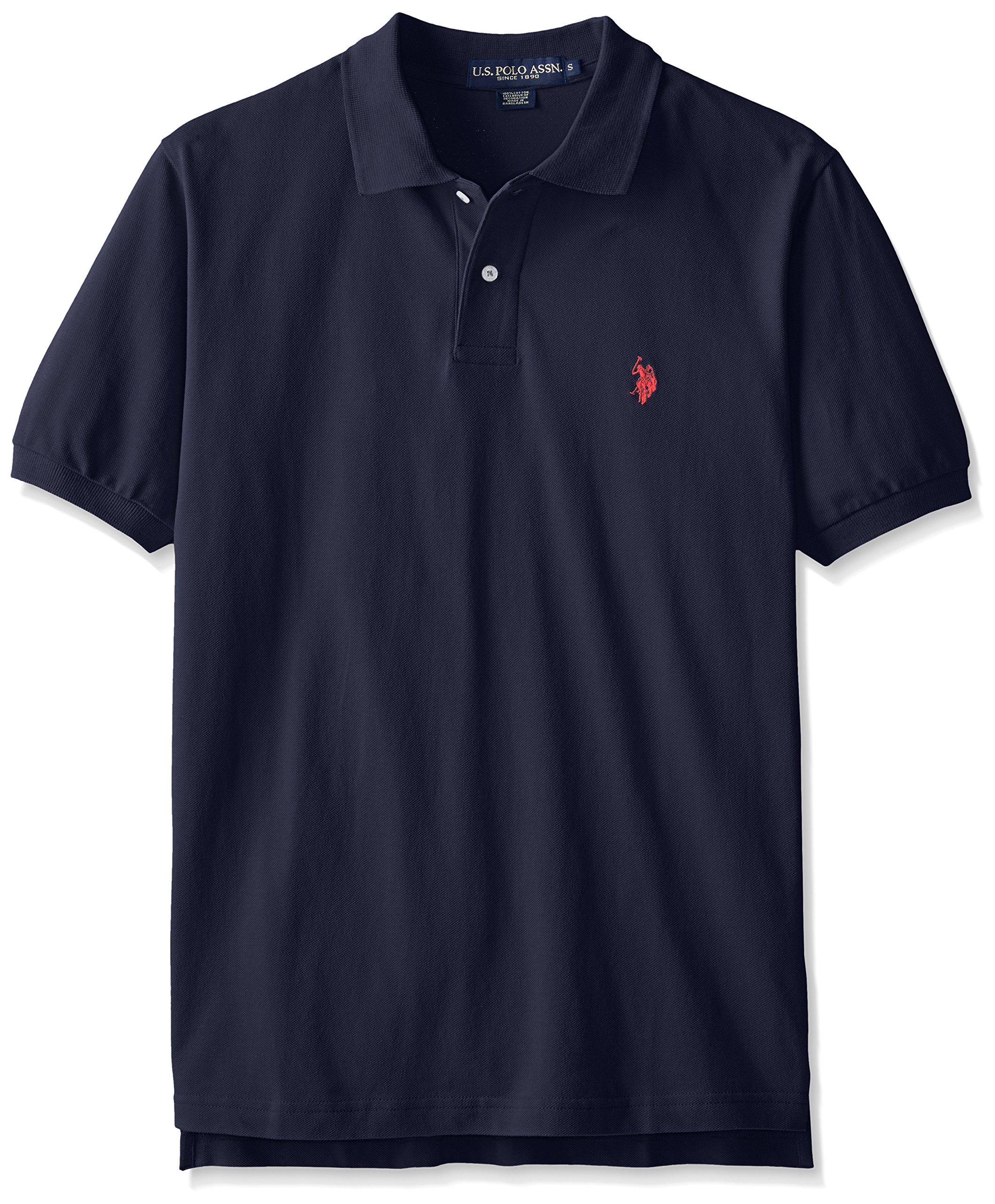 U.S. Polo Assn. Men's 100% Premium Cotton Classic Polo Shirt - Breathable Casual Golf & Work Shirt | Comfortable Everyday Wear in Navy Blue, Size Small | Perfect for Office, Sports, Weekend & Business Casual | Great for Summer Outfits, Club Activities & Outdoor Events | Ideal for Golfing, Office Wear & Casual Gatherings