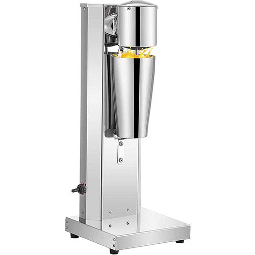 VEVOR Commercial Milkshake Maker Machine - 180W Stainless Steel Electric Shake Mixer with 800ml Cup, 2-Speed Adjustable for Thick & Creamy Milkshakes - Perfect for Ice Cream Shops, Diners, Cafes & Home Use