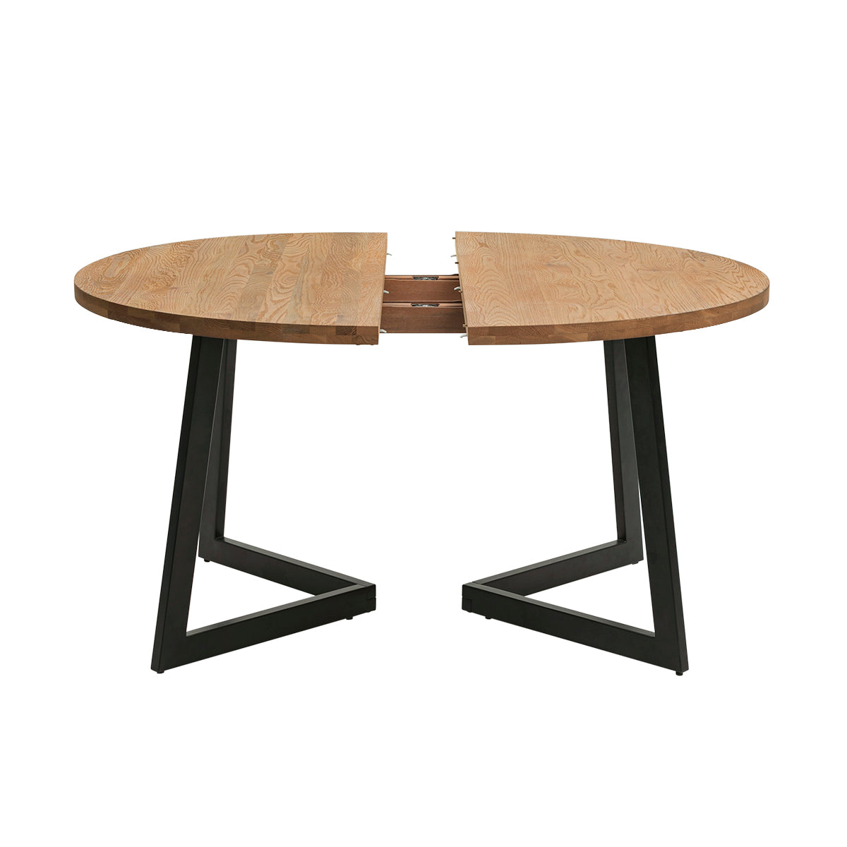 Calia Round Extendable Dining Table - 42 to 60 Inches Expandable Wood Table for Small Spaces | Perfect for Kitchen, Dining Room, Breakfast Nook & Apartment Living