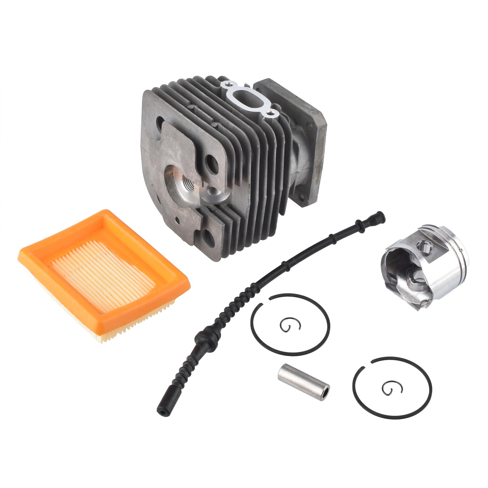 STIHL FS450 42mm Cylinder Piston Kit with Air Filter & Fuel Line - Compatible with STIHL 4128 020 1211 - Perfect for Trimmer, Brush Cutter, Lawn Mower & Tiller Engine Maintenance & Repair