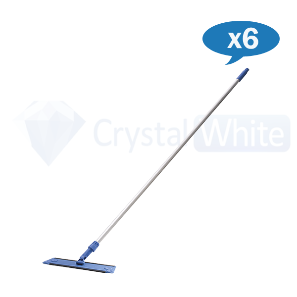 Oates Ultra Flat Mop with Extendable Handle 400mm - Lightweight Microfiber Floor Cleaner for Hardwood, Tile & Laminate - Perfect for Home, Kitchen & Office Cleaning