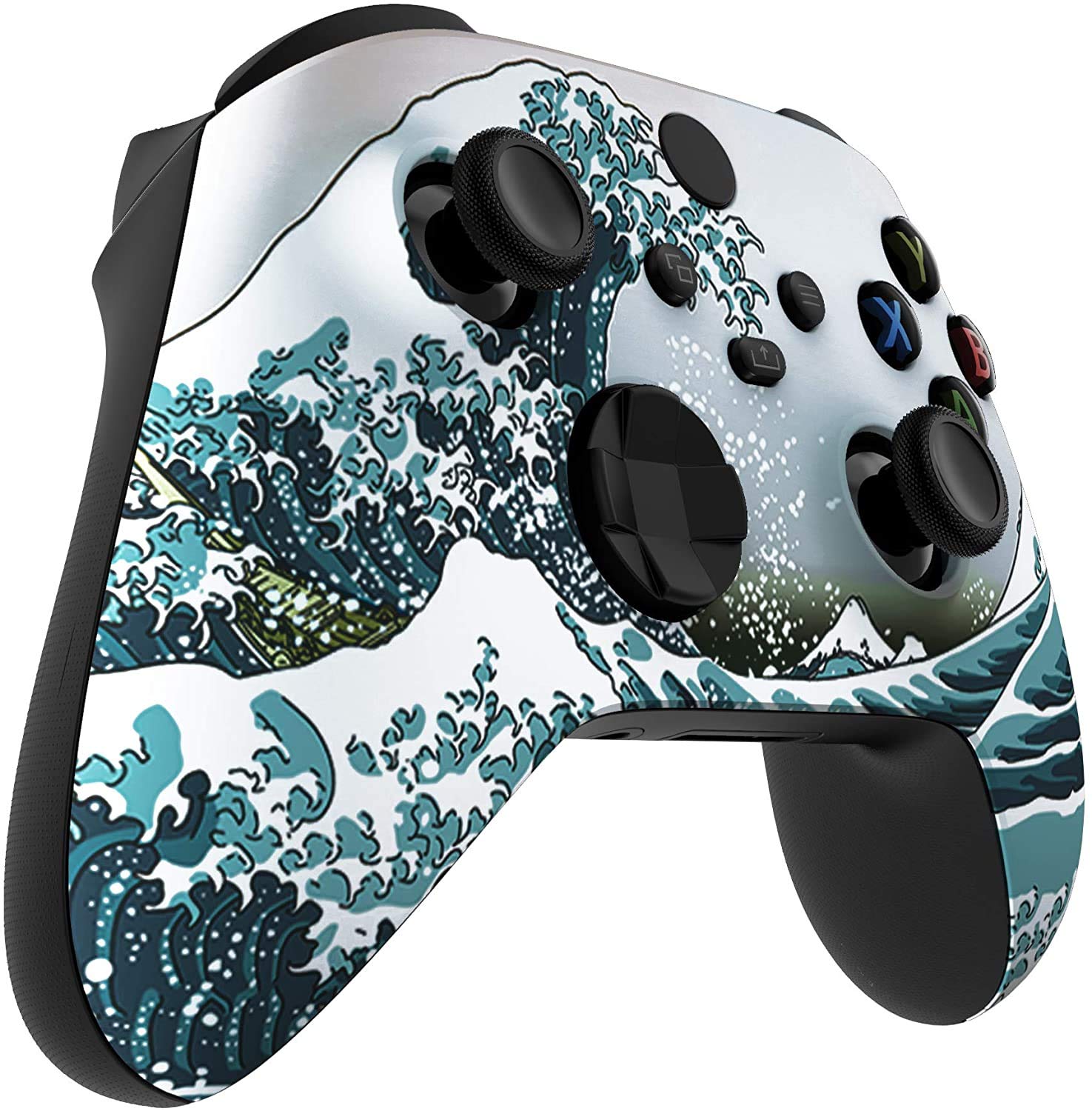 Custom Wireless Xbox Controller for Microsoft Xbox Series X/S & Xbox One - Soft Touch Grip - Personalized Design (X/S Waves) - Perfect for Gaming, Streaming & Competitive Play