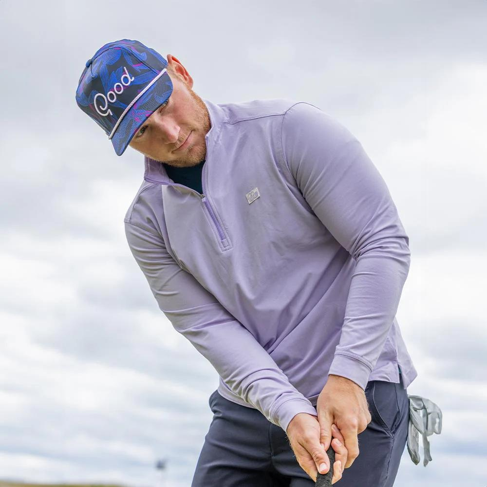Men's Breathable Quarter Zip Pullover - Lightweight & Comfortable for Outdoor Activities, Hiking, and Casual Wear