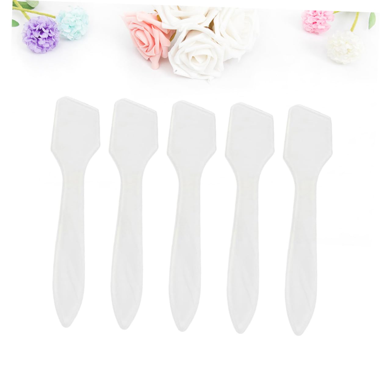 Healeved 300pcs Disposable Makeup Spatulas - Face Mask Scoop, Lip Gloss Applicator, Cream Spreader - Perfect for Salon, Spa, Home Skincare & Makeup Application