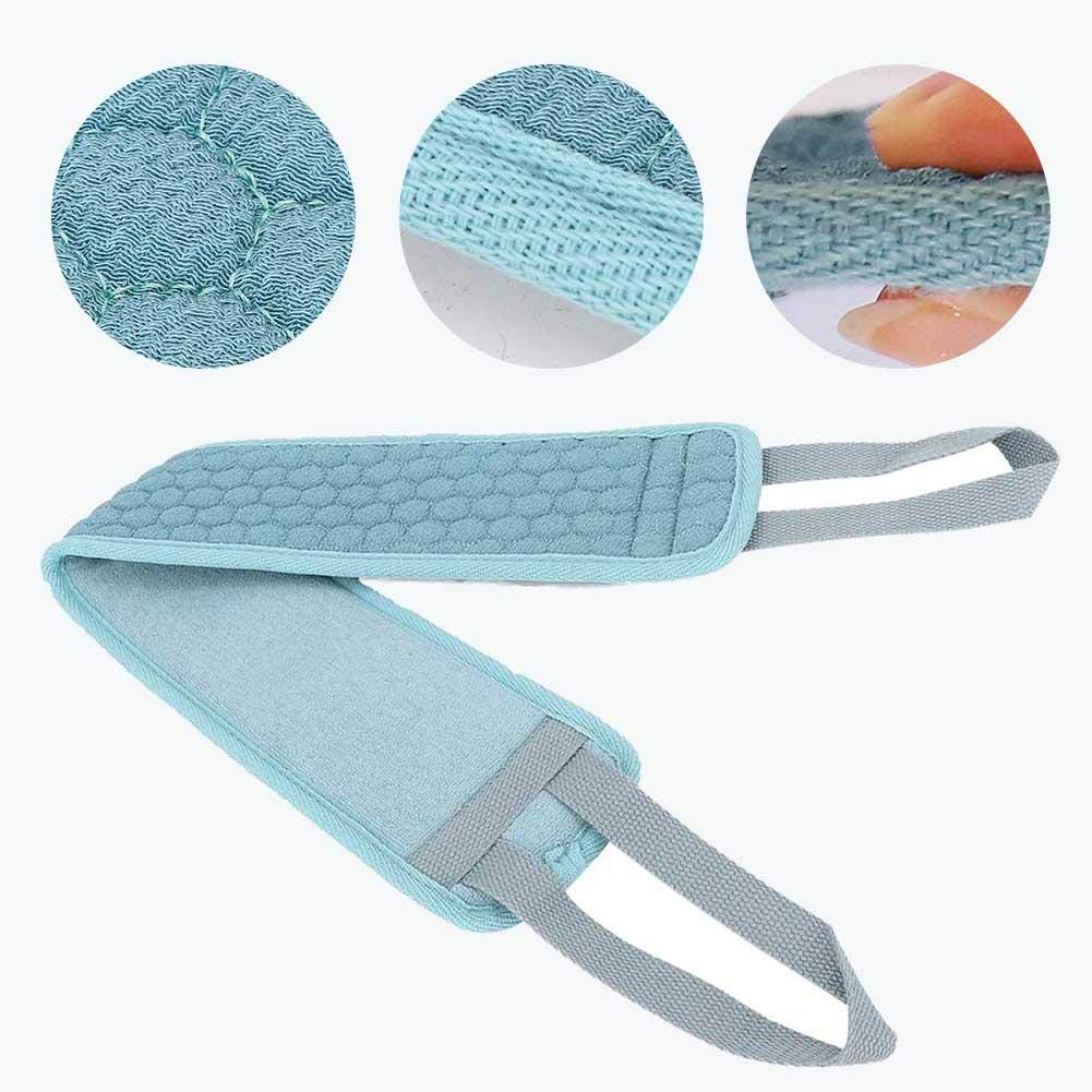 Exfoliating Loofah Back Scrubber - Double-sided Bath Scrub Belt for Men & Women, Helps Delay Skin Aging - Perfect for Shower, Spa & Deep Cleansing at Home