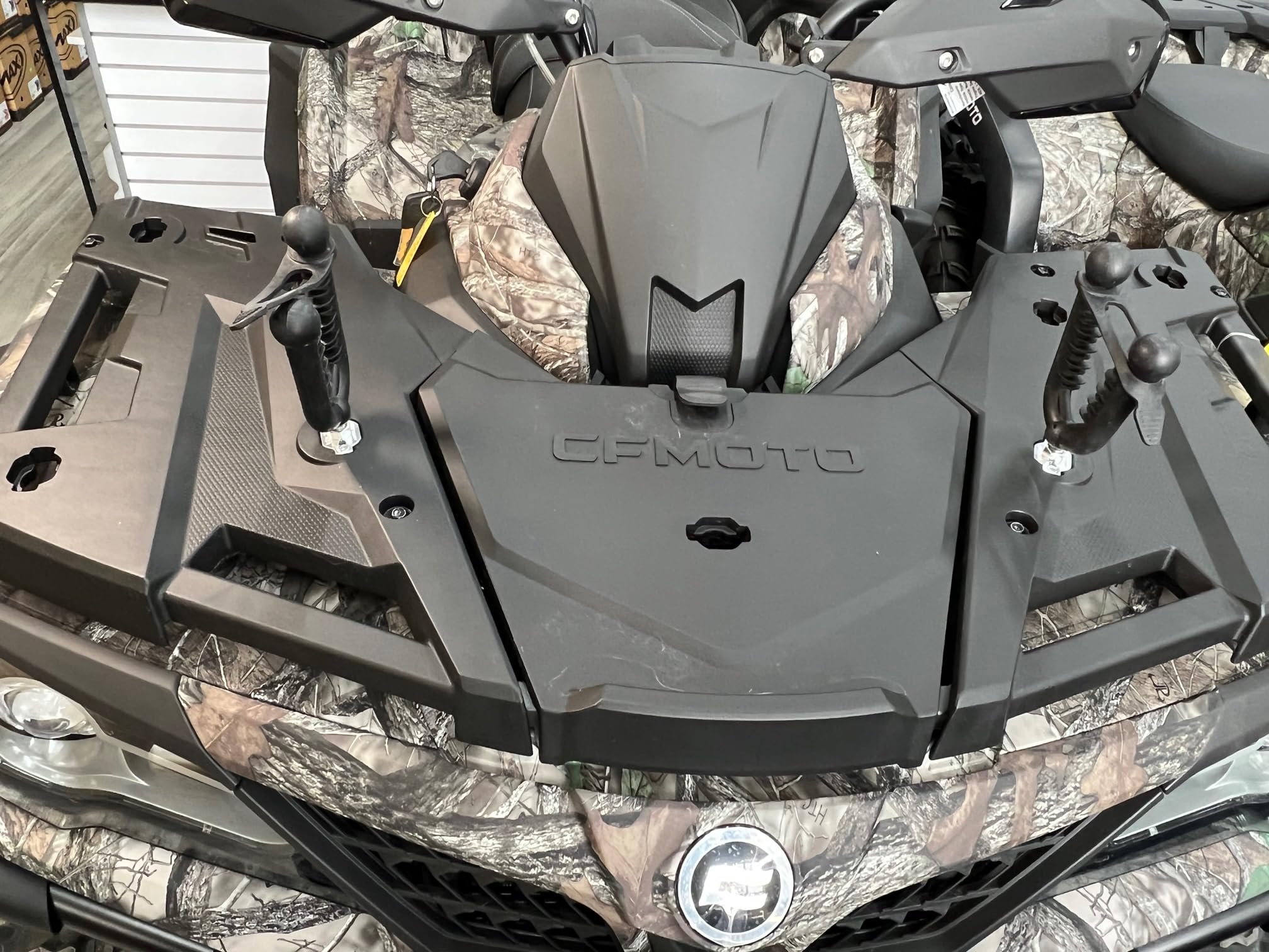 CFMoto Quick Attach Pack Rack & Accessory Anchor - Heavy Duty Gun Rack & Flex Grip Utility Holder for ATV/UTV Accessories | Perfect for Hunting, Camping & Off-Road Adventures