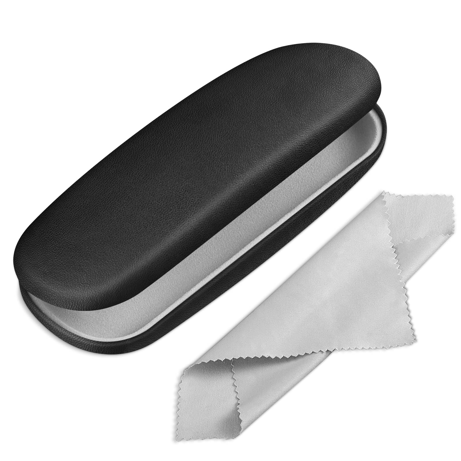 Fintie Hard Shell Eyeglasses Case - Durable Protective Glasses Cover with Microfiber Cleaning Cloth for Men & Women - Perfect for Travel, Work, and Everyday Use