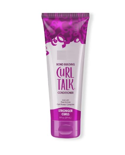 Curl Talk Bond Building Conditioner for Curly Hair - 8 fl oz Hydrating & Repairing Treatment | Pack of 1 | Perfect for Dry, Damaged Curls & Natural Hair Care Routine