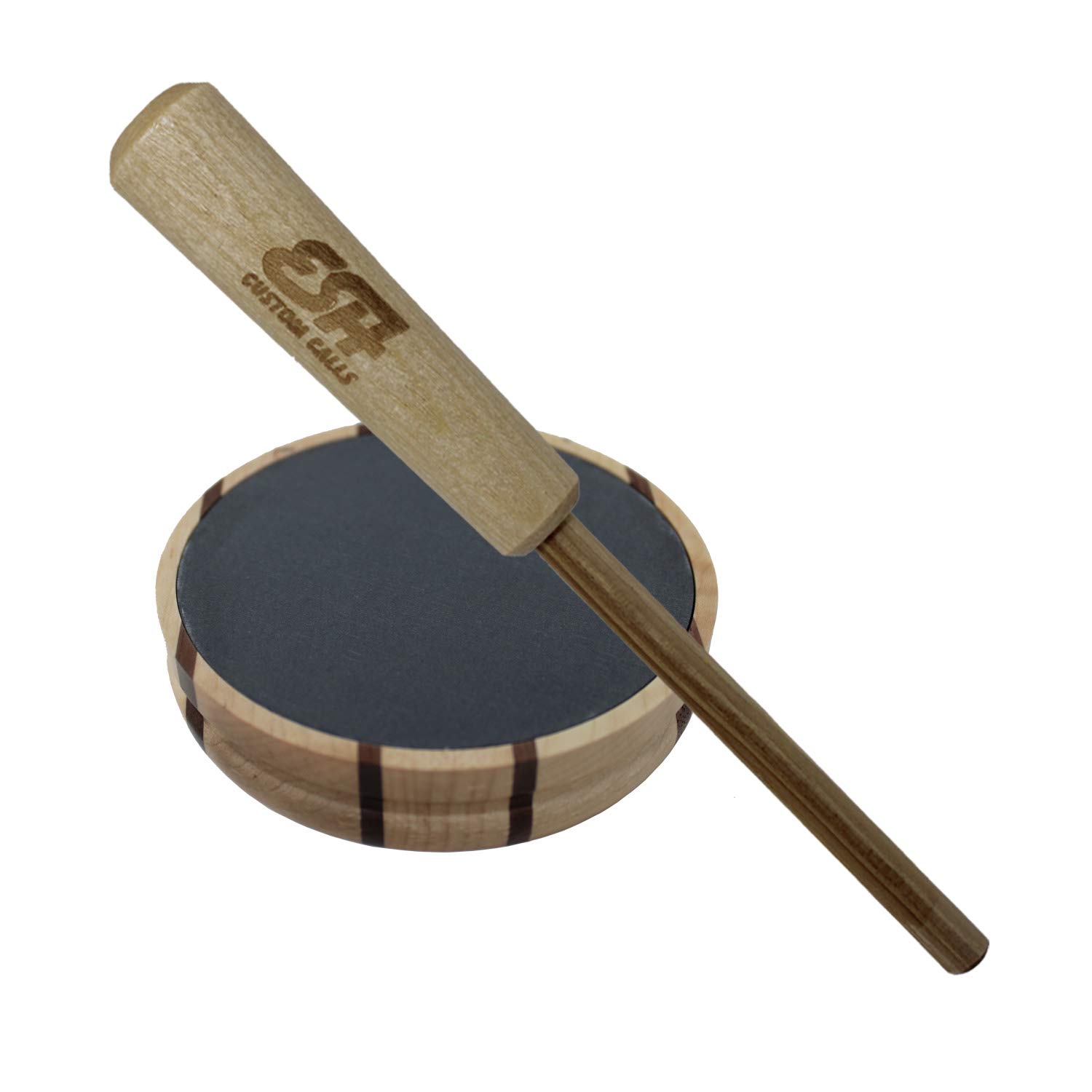 Premium Turkey Pot Calls - Realistic Glass & Slate Turkey Calls with Strikers - Best Hunting Decoys for Turkey Season - Perfect for Woodland Hunting & Field Practice