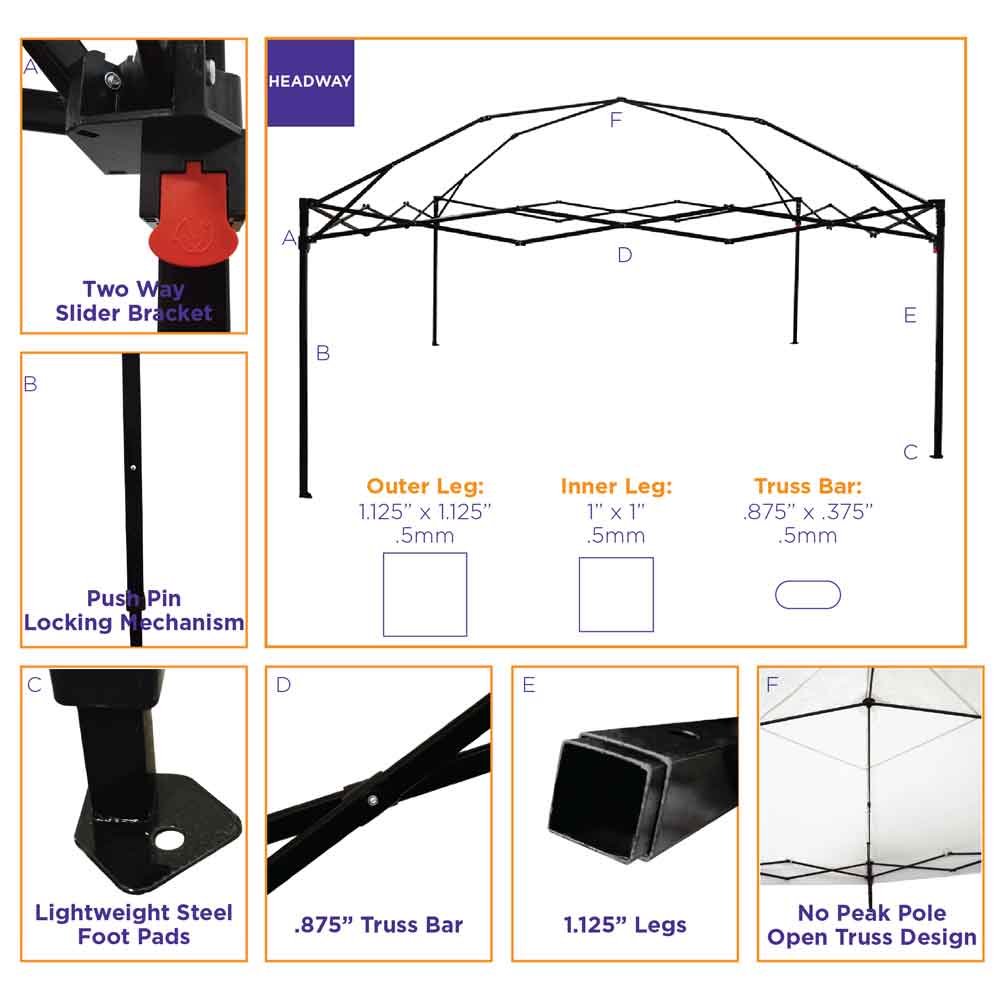 10' x 10' Pop Up Canopy Tent - Instant Shelter with Black Steel Frame & UV Protection - Includes Convenient Roller Bag - Perfect for Outdoor Events, Camping, Beach Trips, and Farmers Markets (White)