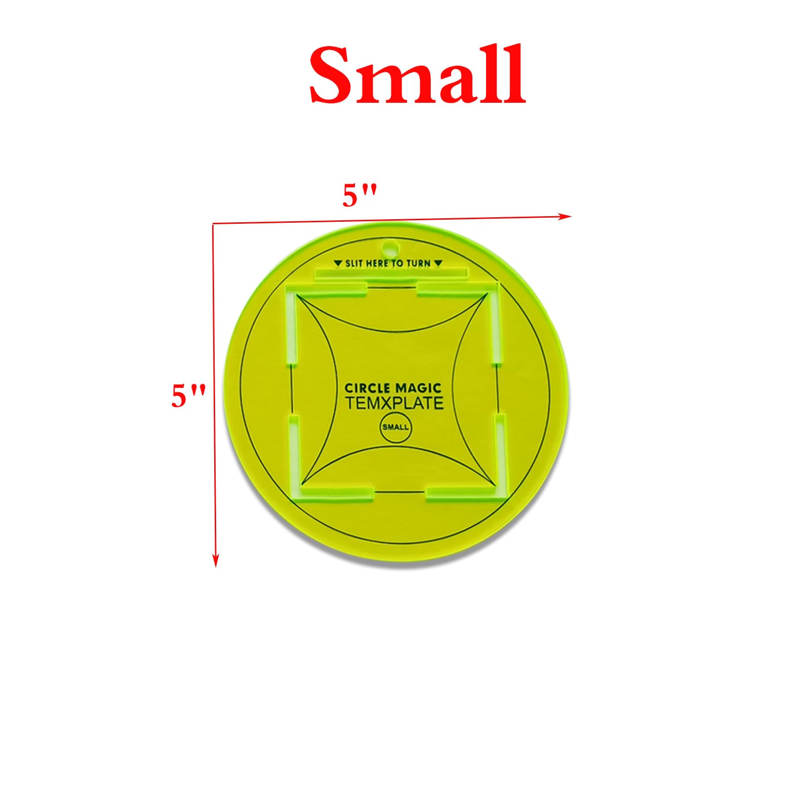 5'' & 10'' Circle Magic Quilting Template Set with 1/4
