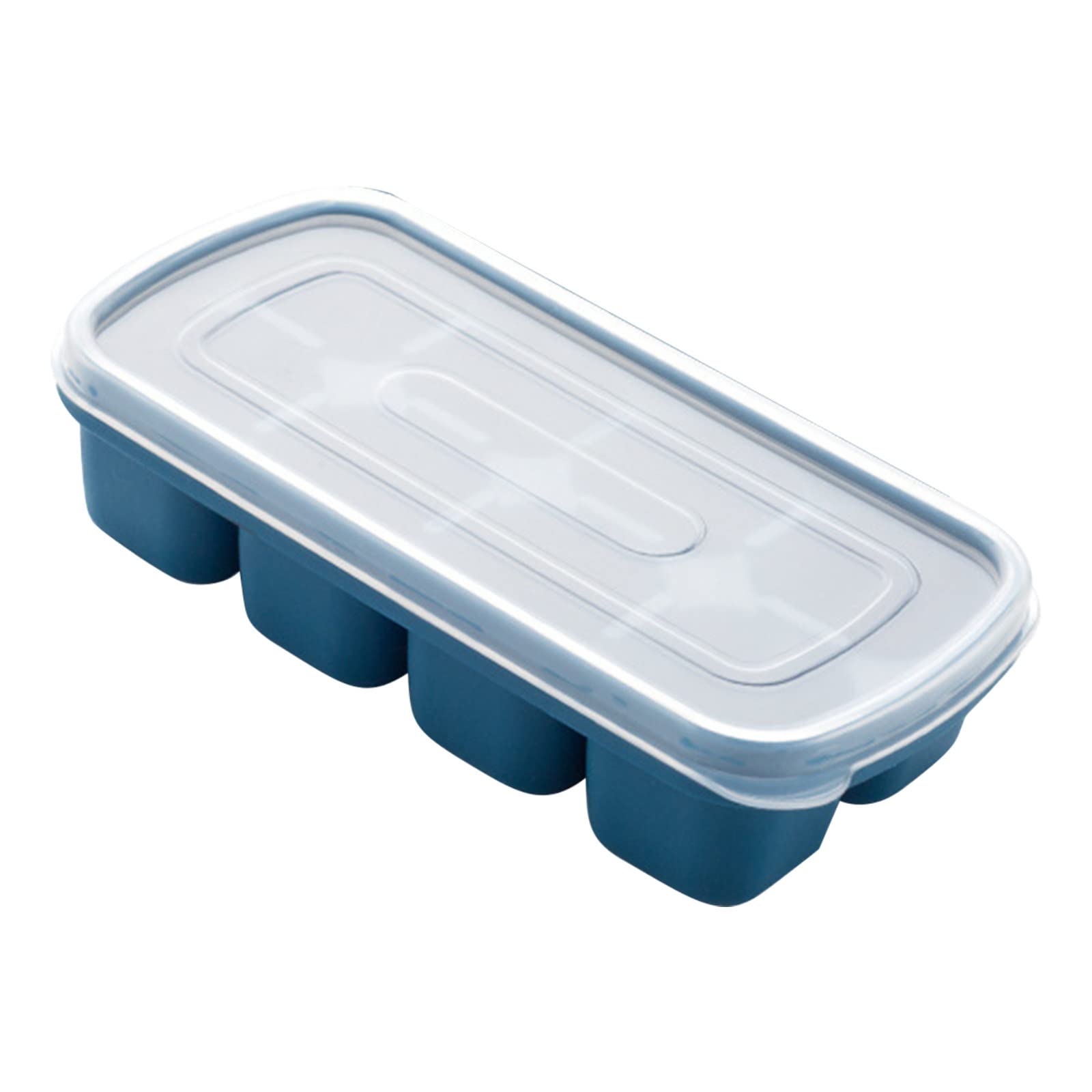 Premium Silicone Ice Cube Tray with Lid - Easy Demold Soft Bottom for Perfect Ice Cubes - Ideal for Cocktails, Iced Coffee & Party Drinks