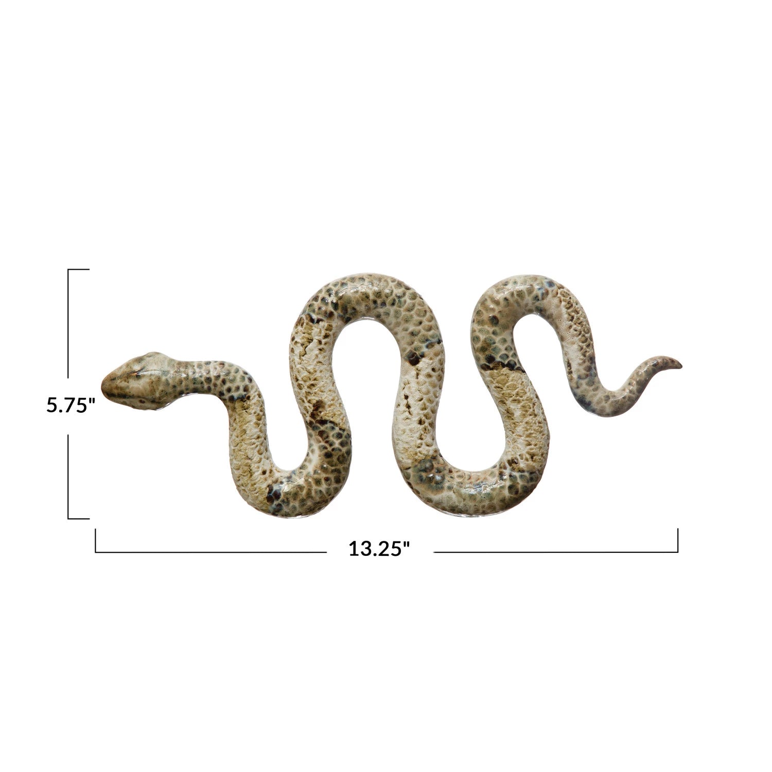 Garden Buddy Stoneware Snake Statue - Handmade Outdoor Decor for Garden, Patio, and Yard - Perfect for Reptile Lovers & Unique Home Decoration