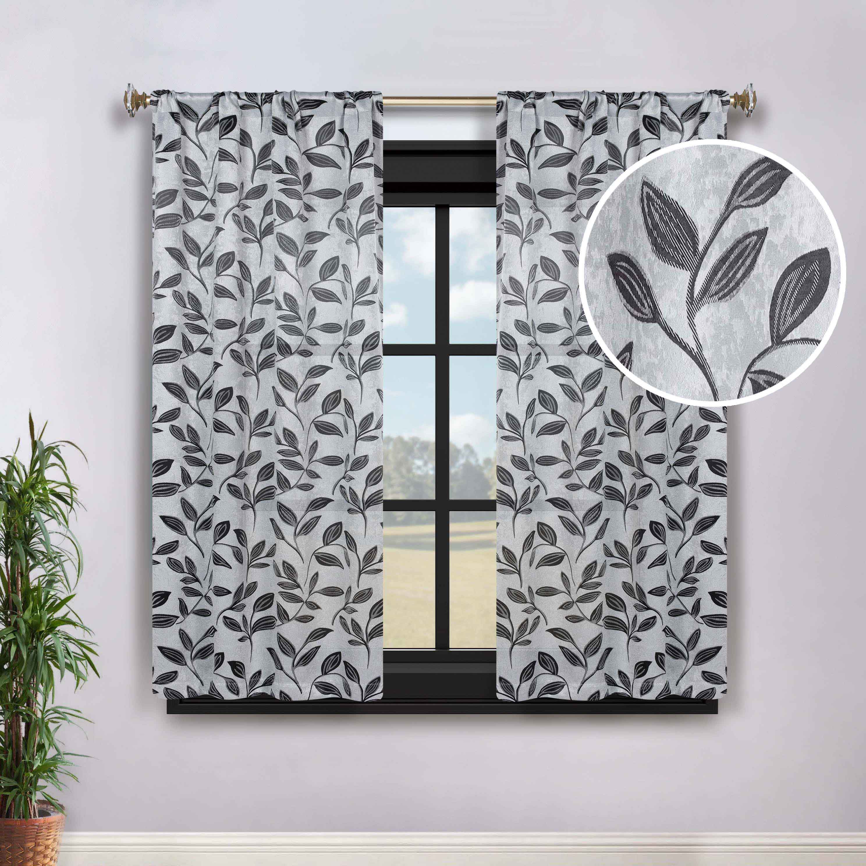 Blackout Curtains with Rod Pocket - Set of 2 Panels for Complete Room Darkening | Perfect for Bedrooms, Nurseries & Home Theater Light Blocking