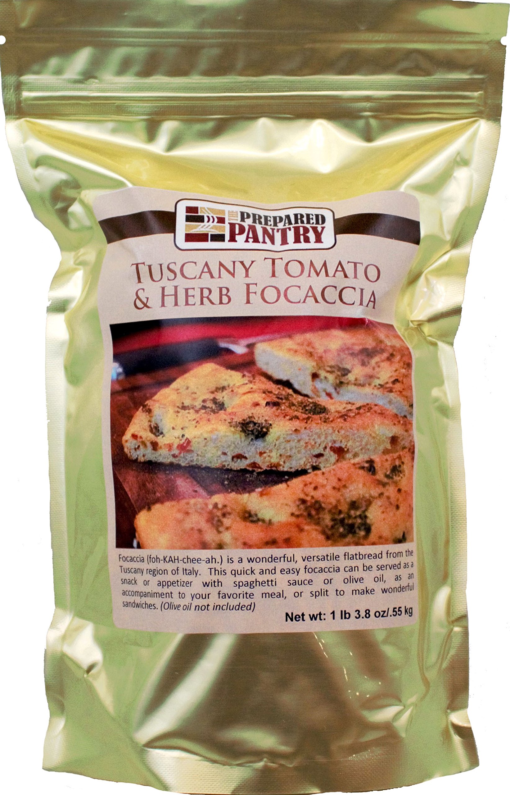 Authentic Tuscany Tomato & Herb Focaccia Bread Mix - Easy Italian Baking Kit for Homemade Artisan Bread | Perfect for Dinner Parties, Family Gatherings & Italian-Themed Meals