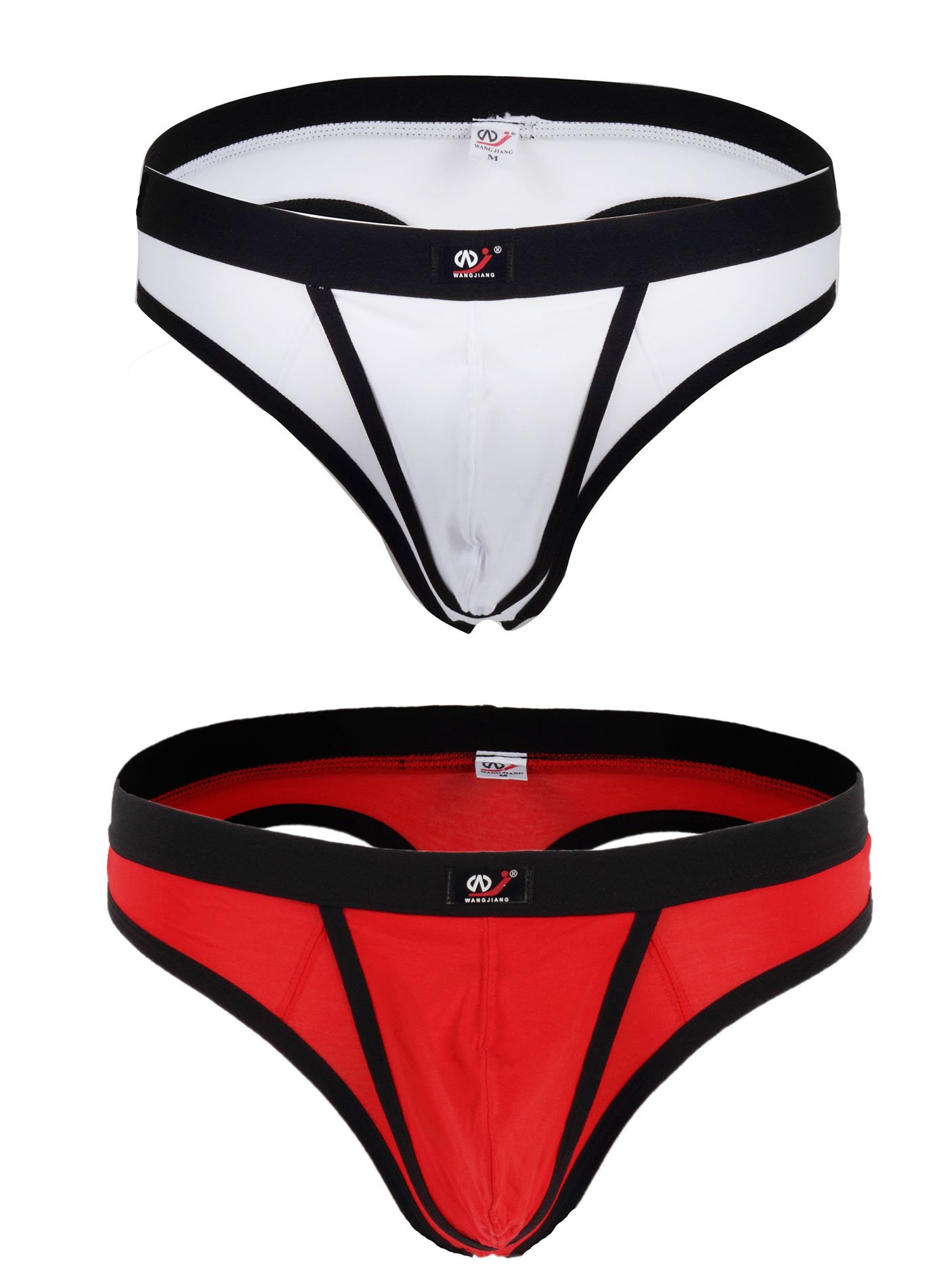 iYunyi Men's Cotton G-String Thong Underwear with Removable Pouch - Comfortable & Breathable for Daily Wear, Workout, and Intimate Moments