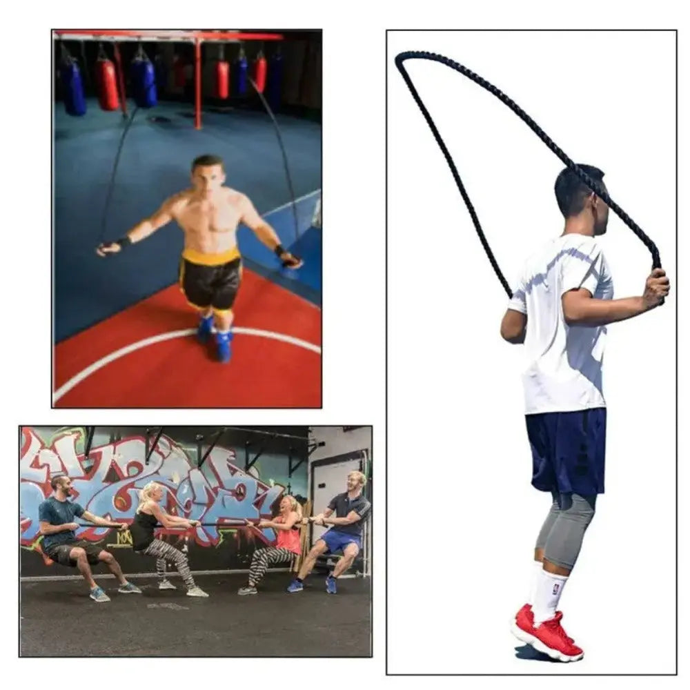 Premium Heavy Jump Rope for Weighted Workouts - Professional Calisthenics & CrossFit Training Equipment - Perfect for Home Gym, Boxing, and Cardio Fitness