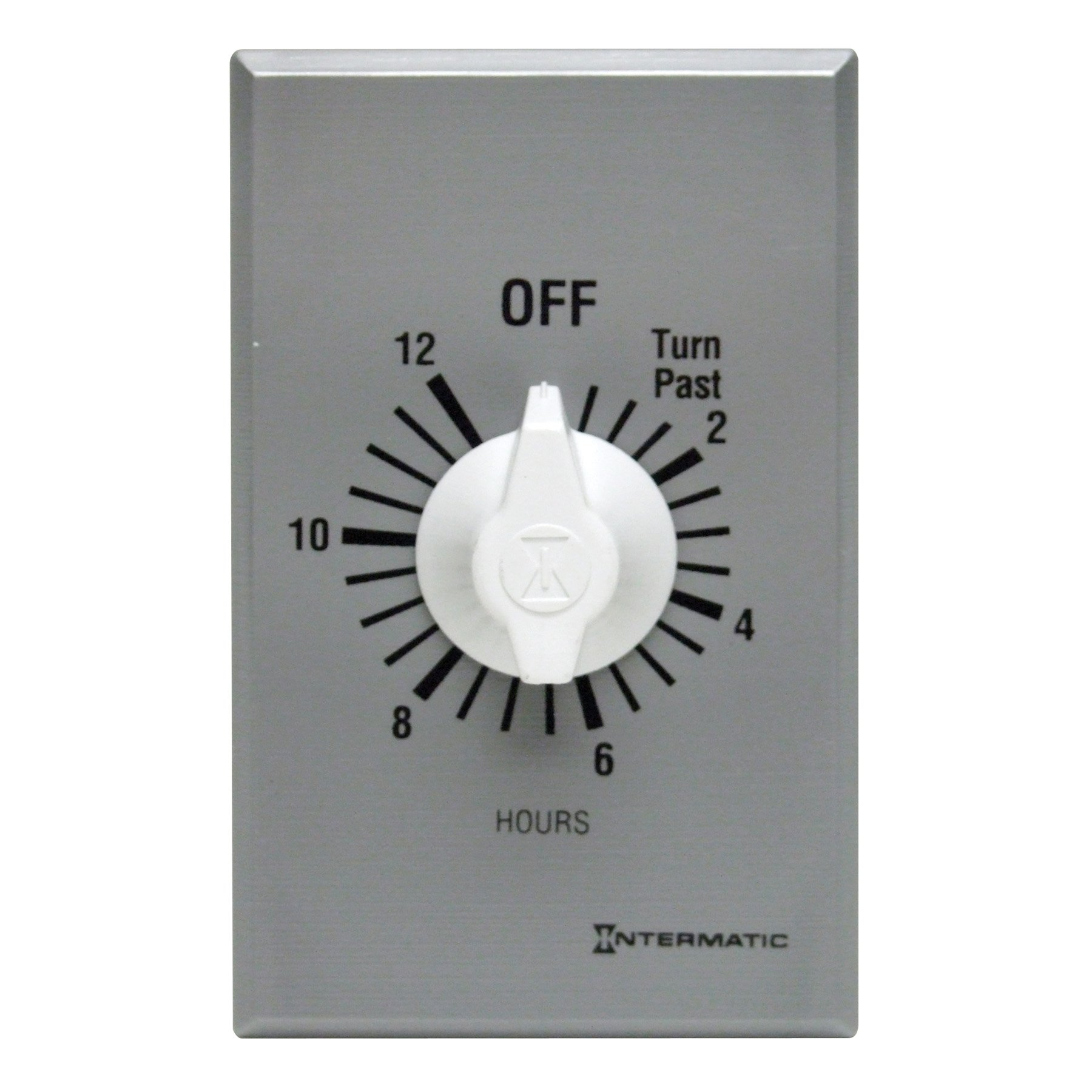 Intermatic FF12HC 12-Hour Spring Wound Mechanical Timer with Auto Shut Off - Perfect for Lights, Pumps & Holiday Decorations