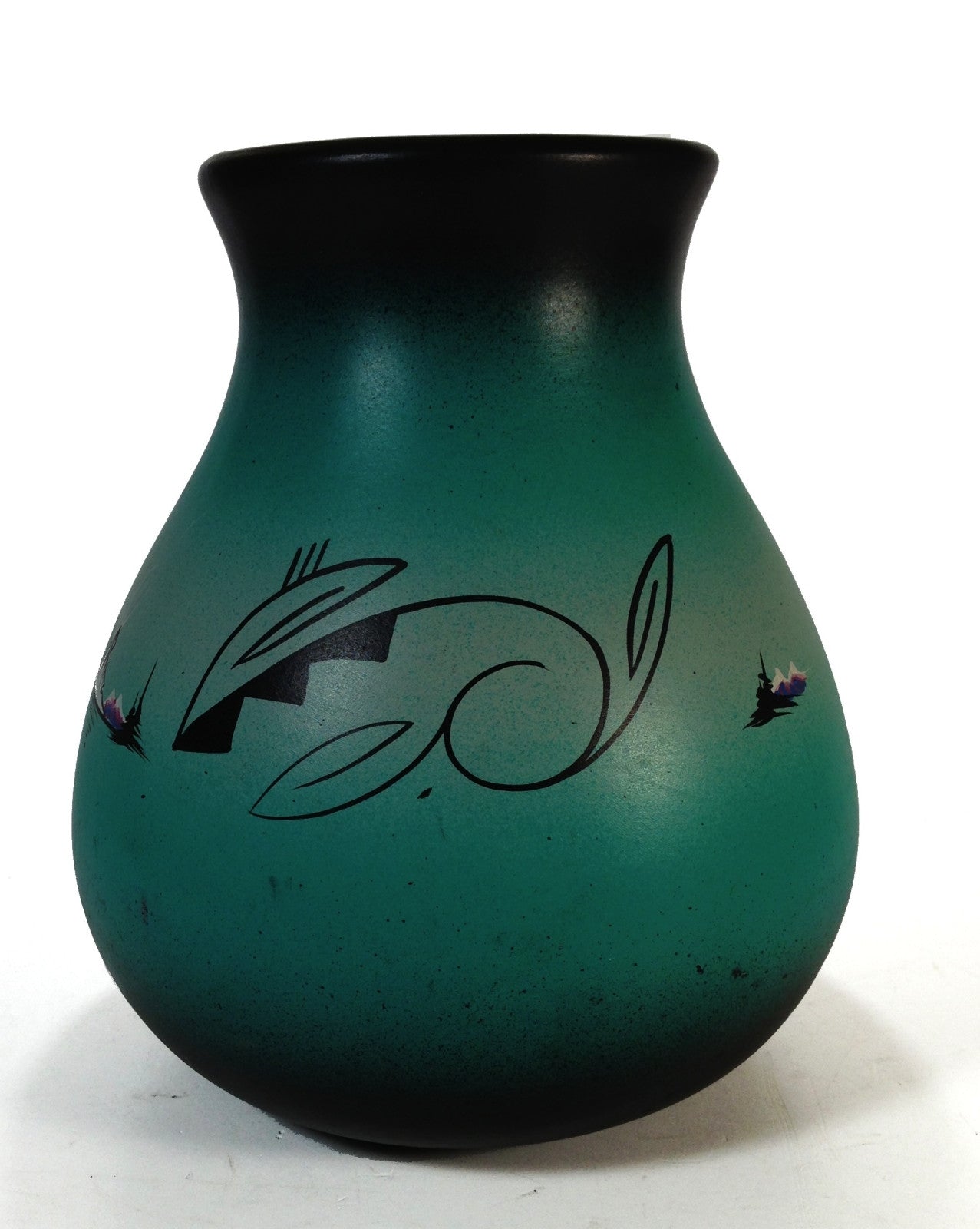 Authentic Native American Cedar Mesa Pottery Vase - Handcrafted Signed Artwork for Home Decor & Southwest Style Interior Design