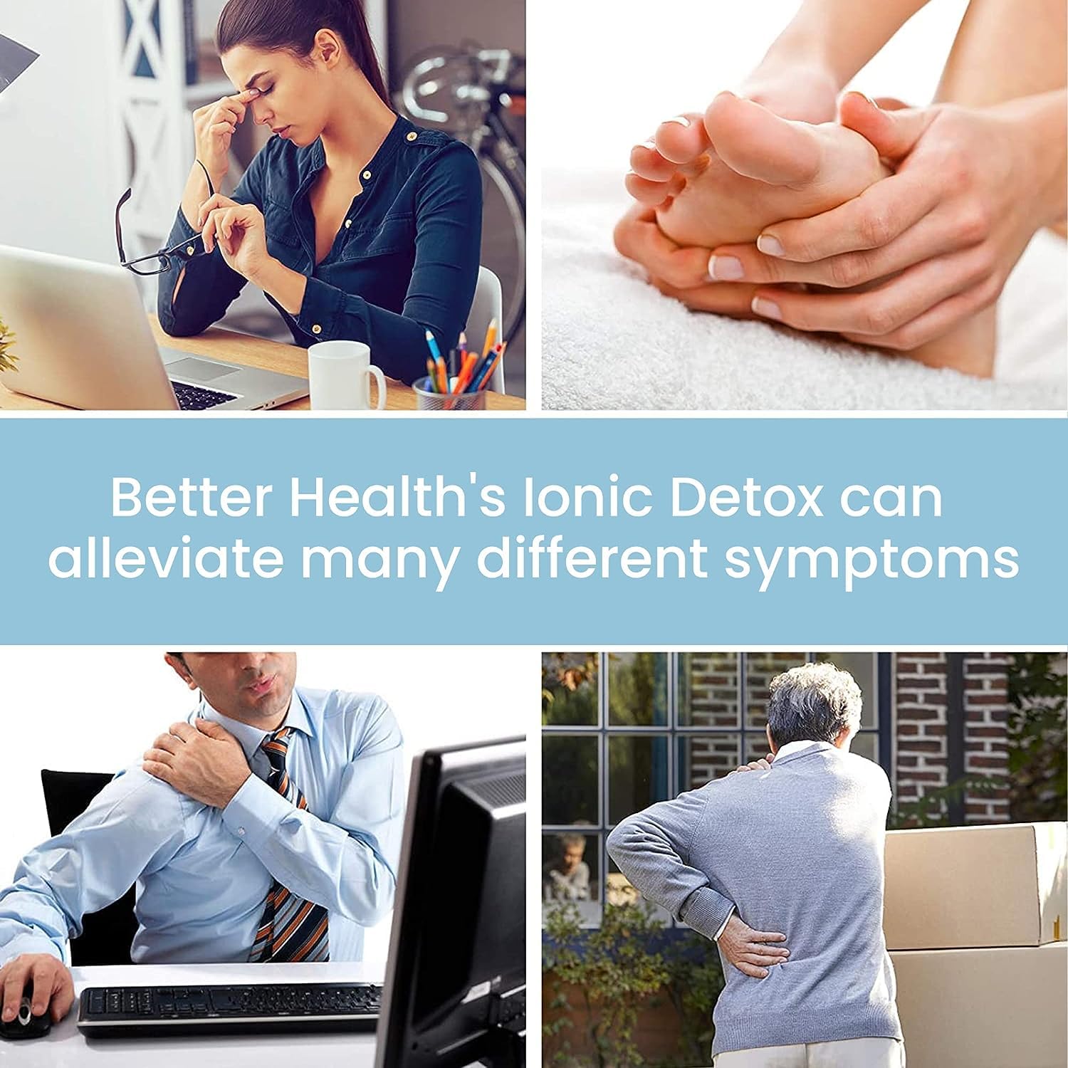 Ionic Foot Detox Machine for Home Spa - Rejuvenate & Cleanse with 2 Arrays & Detox Sea Salt | Free Health Guide | Perfect for Relaxation & Detox After Work