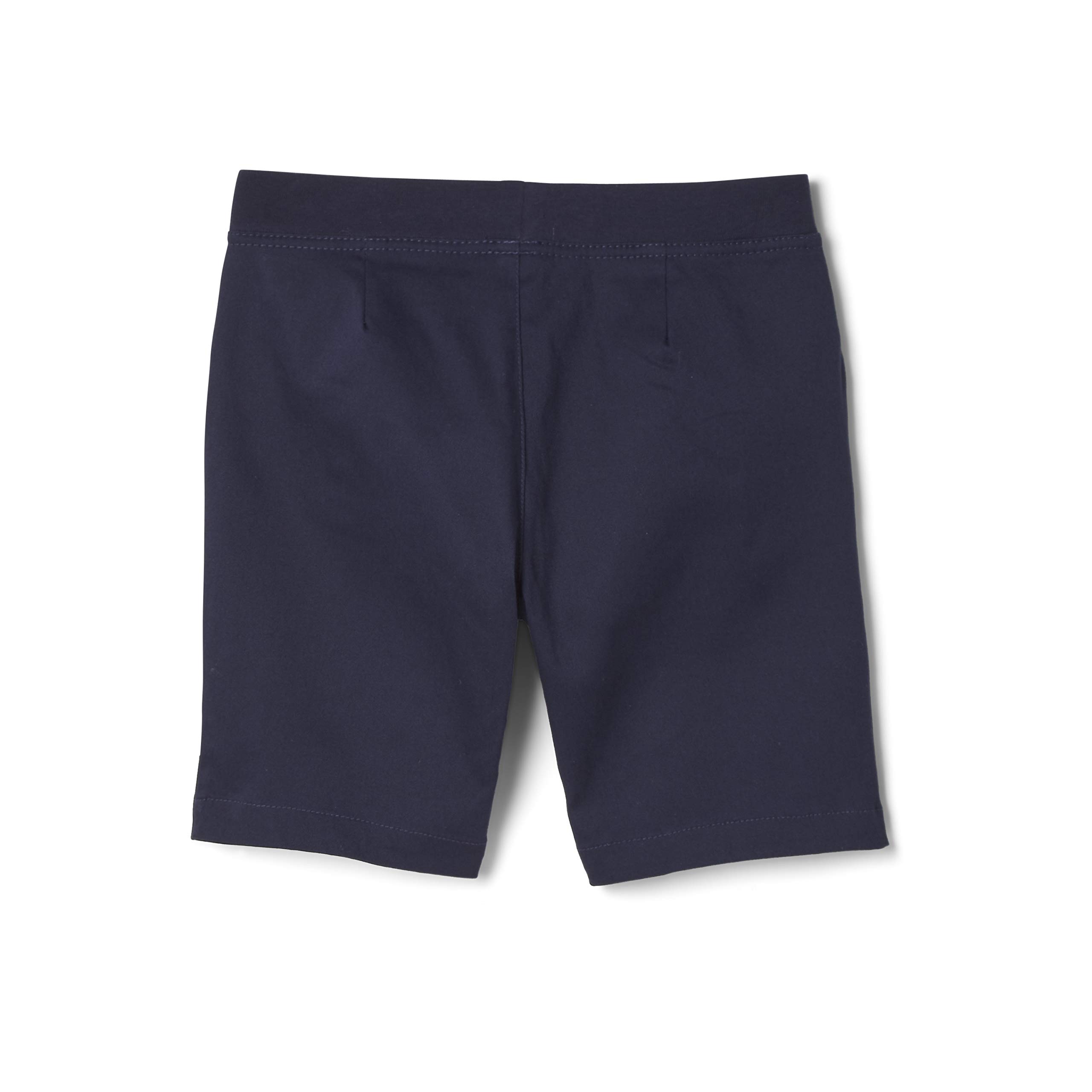 French Toast Girls' Stretchy Pull-On Twill Shorts with Knit Waistband & Tie Front - Comfortable Playtime & School Outfits for Toddlers