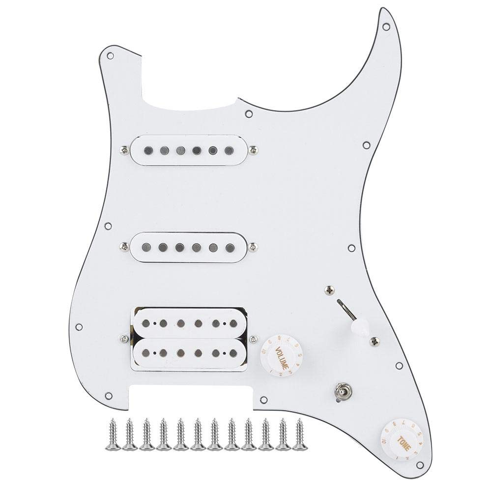 Prewired Humbucker Guitar Pickguard - Double Coil SSH Electric Guitar Pickguard with Volume & Tone Control | Perfect for DIY Guitar Upgrades & Replacement Parts
