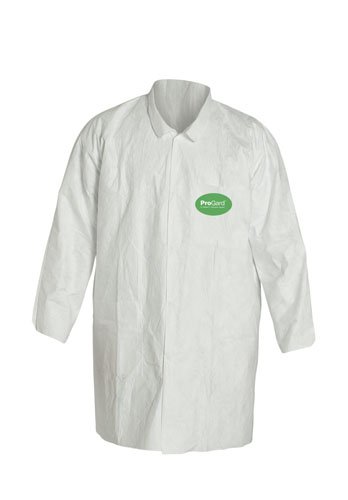 Liberty Glove & Safety 19301XL ProGard SMS Polypropylene Lab Coat with 3 Pockets - X-Large (Case of 30) | Durable Protective Wear for Laboratories, Cleanrooms & Medical Facilities