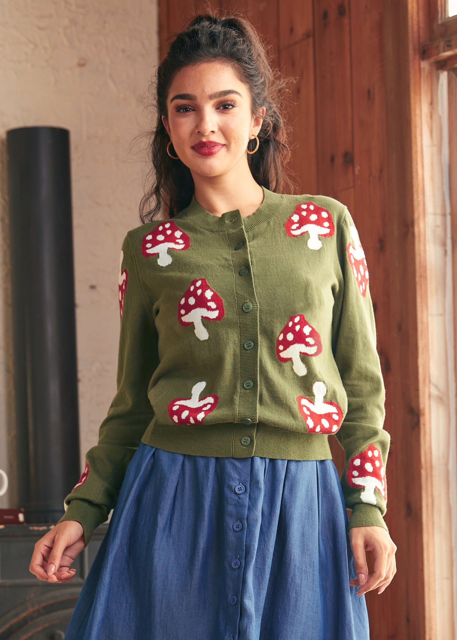 Vintage Classic Cardigan for Women - Cozy Knit Sweater for Fall & Winter - Perfect for Layering, Office Wear, and Casual Outfits
