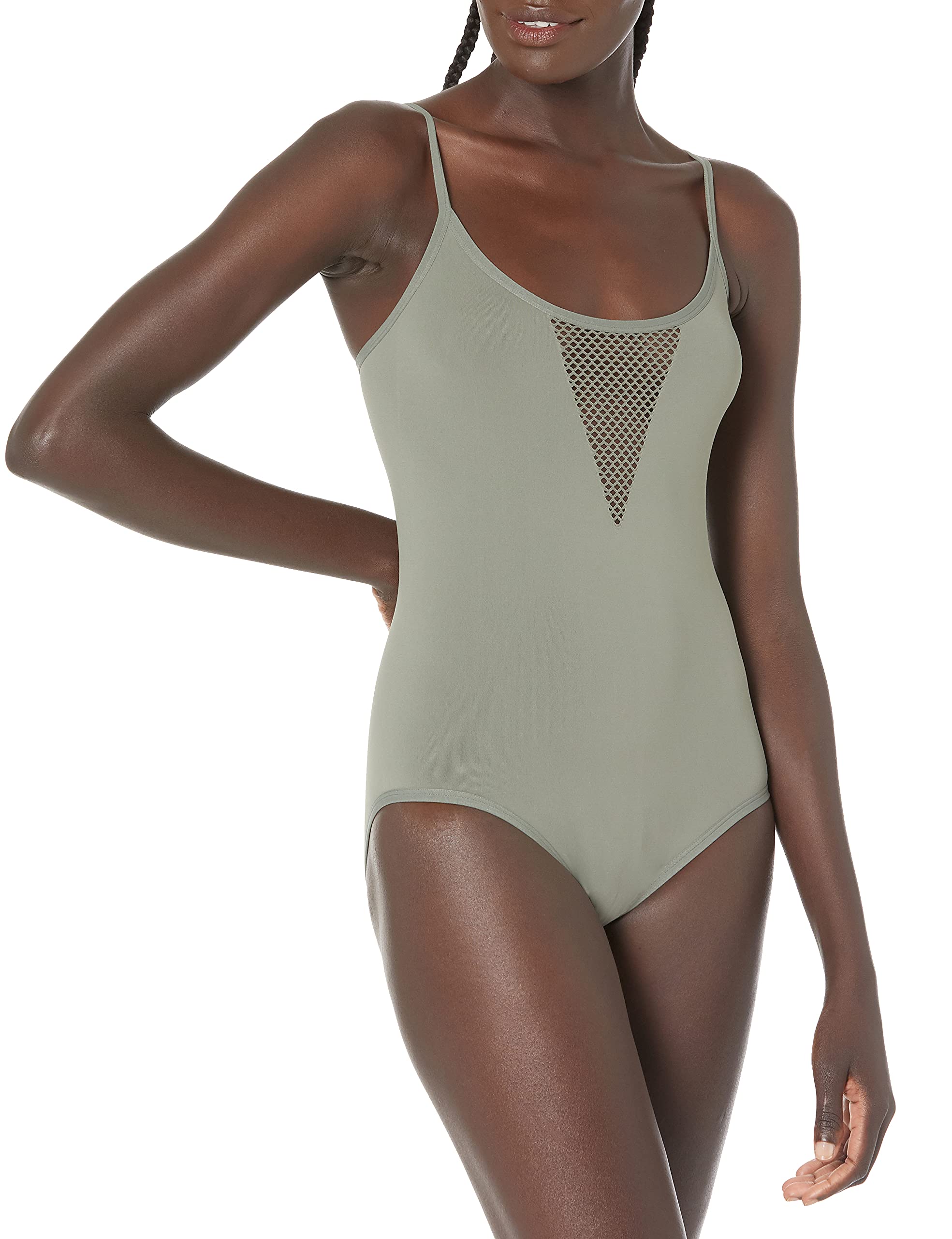 Mae Women's Seamless Plunge Bodysuit - Sexy T-Shirt Bra Alternative for Everyday Wear & Layering | Comfortable Stretchy Fabric | Perfect Under Tops & Dresses
