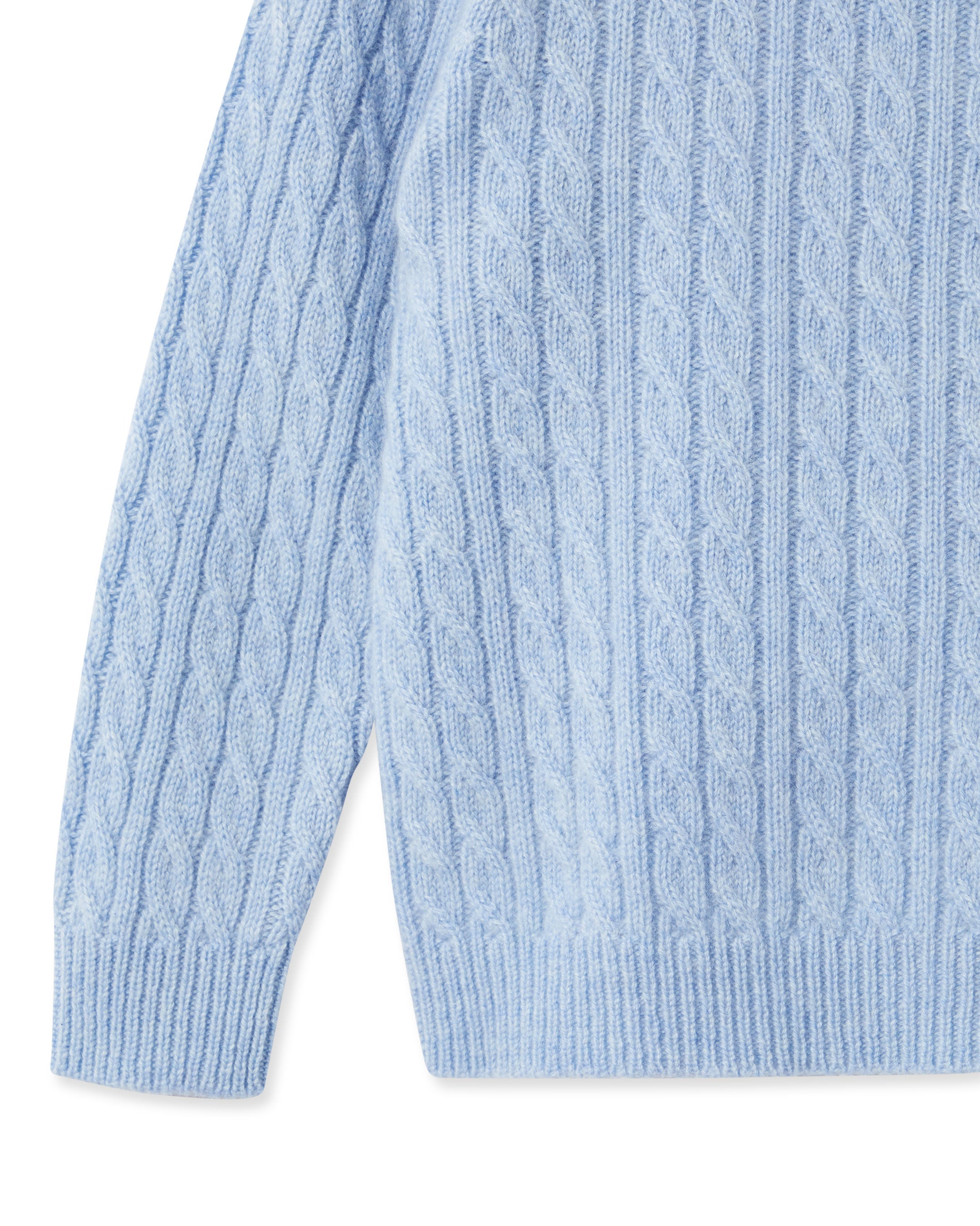 Premium Cable Knit Cashmere Sweater for Women - Soft & Warm Cornflower Blue Pullover - Perfect for Winter, Office & Casual Outfits