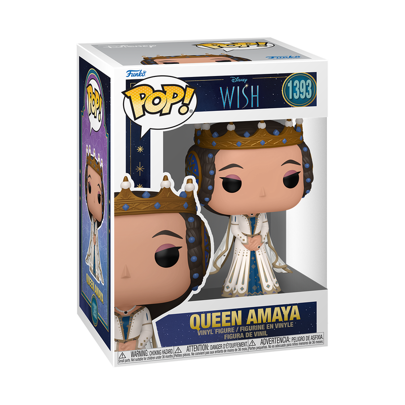 Queen Amaya Funko Pop Disney Wish 1393 Collectible Figure with Protector Case – Perfect for Disney Fans, Collectors, and Gift-Giving