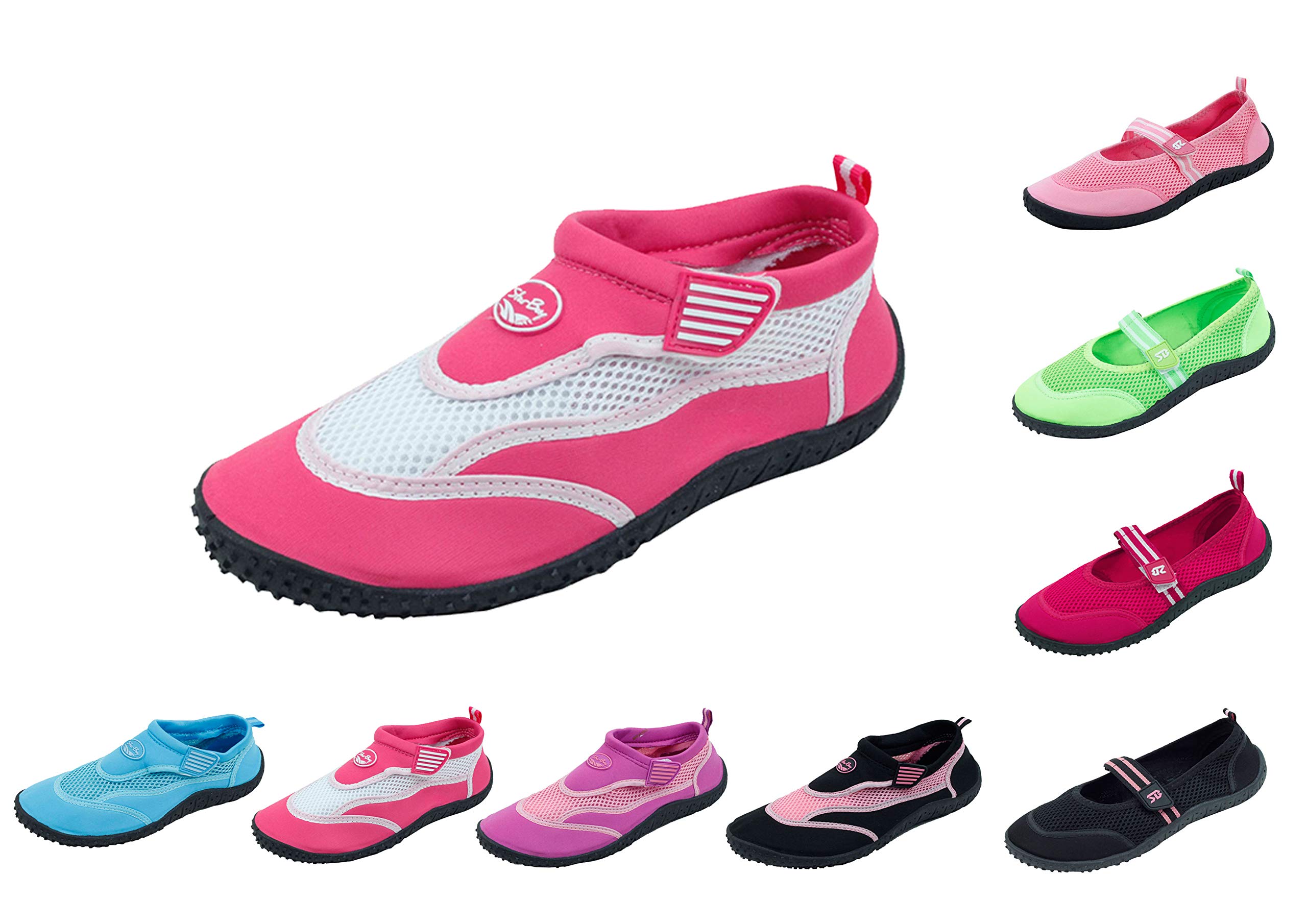 Sunville Women's Quick-Dry Slip-On Water Shoes for Beach, Pool, Aqua Yoga & Water Sports | Lightweight Comfortable Swim Shoes
