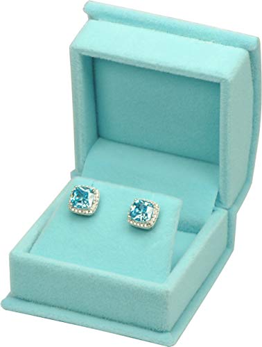 Sky Blue Earring Necklace Box