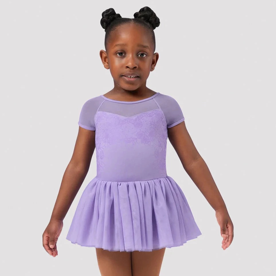 Bloch Lilac Open Back Tutu Leotard for Ballet Dance - Elegant Ballet Leotard with Open Back Design for Girls & Women, Perfect for Ballet Class, Recital, and Performance