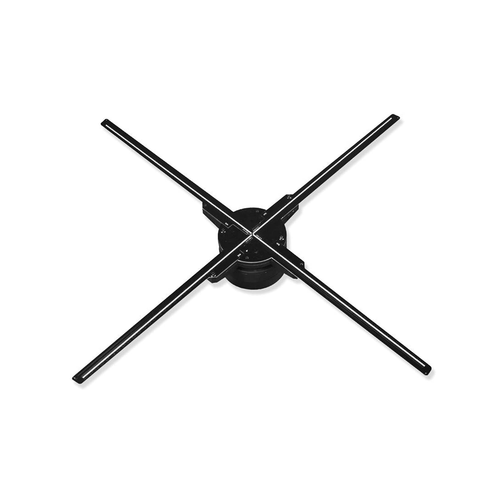 SunXTMY 3D Holographic Fan Advertising Display - WiFi Enabled HD LED Projector with Rotating Screen, 1024 Lights (Z5 Four Fan Model) - Perfect for Retail Stores, Events & Digital Signage