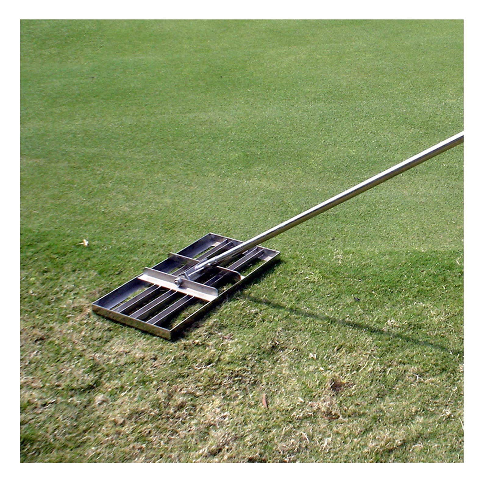 Stainless Steel Lawn Leveling Rake - Heavy Duty Garden Leveling Tool for Grass & Sand, Large Capacity Ground Plate Flat Crusher | Perfect for Lawn Care, Golf Course Maintenance & Yard Leveling
