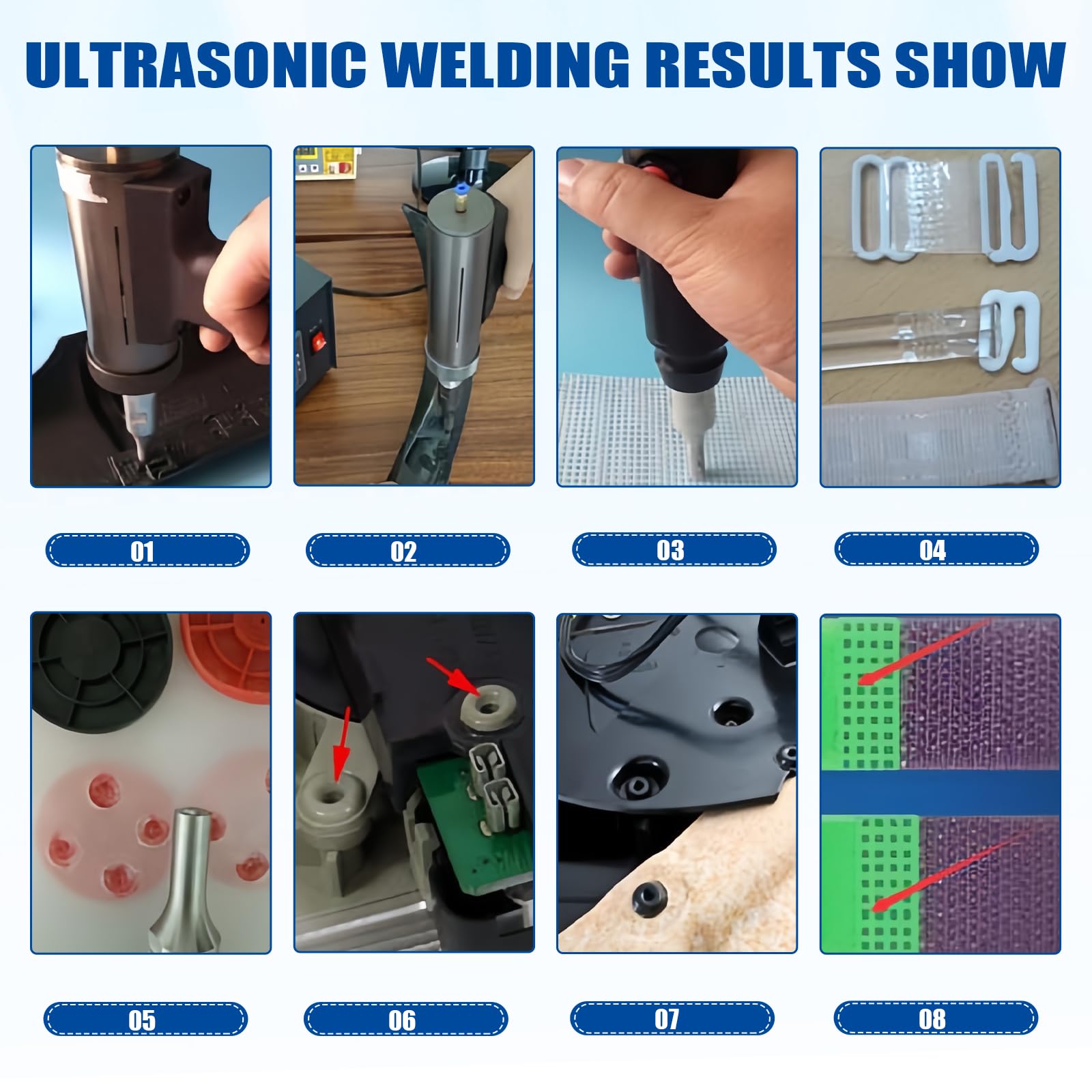 TBVECHI 28KHz Handheld Ultrasonic Plastic Welder Machine - Portable ABS/PP/PE Spot Welding Tool for DIY Repairs, Automotive Parts & Plastic Fabrication